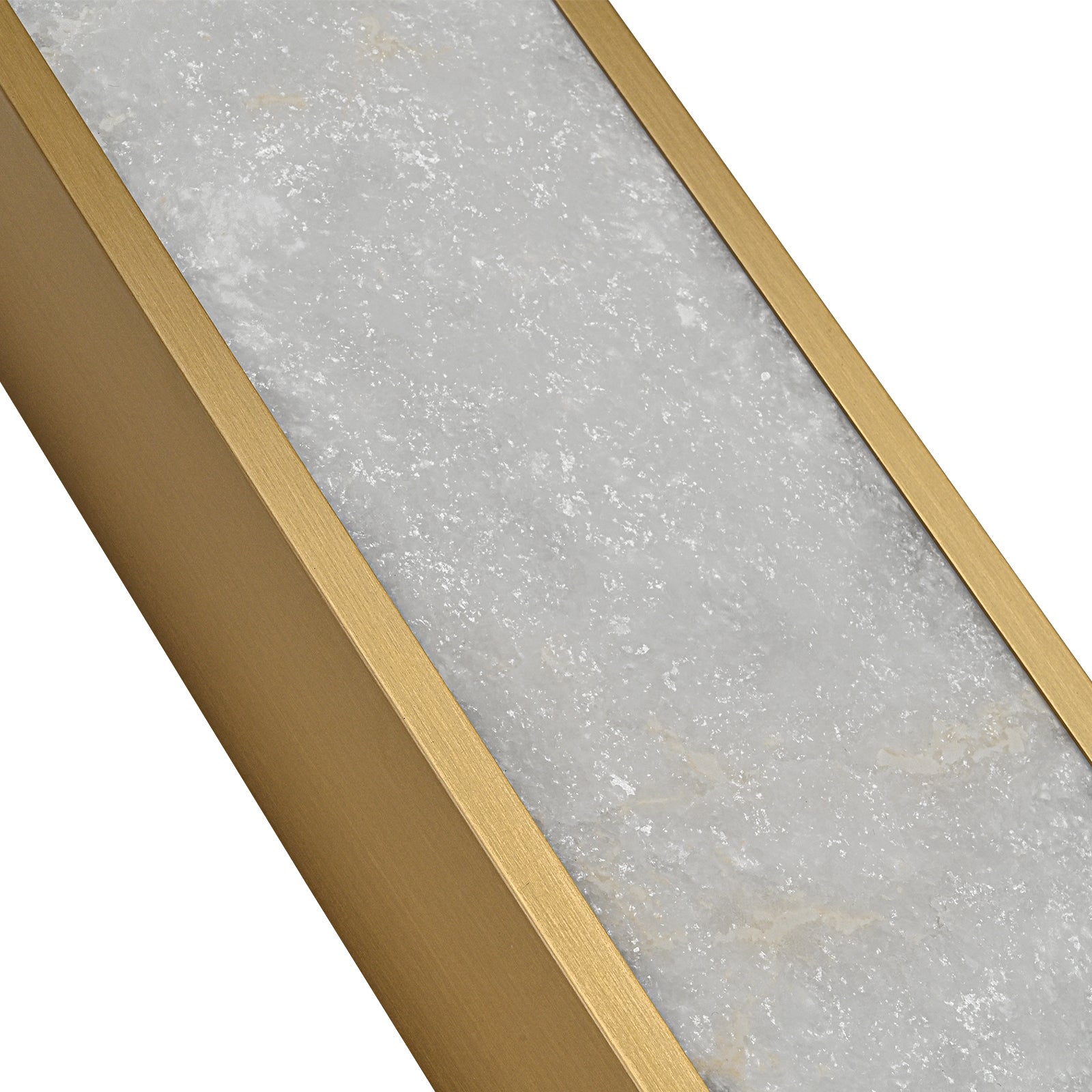 Glowlings 1-flammige, moderne 24" breite LED-Deckenleuchte aus Alabaster-Marmor