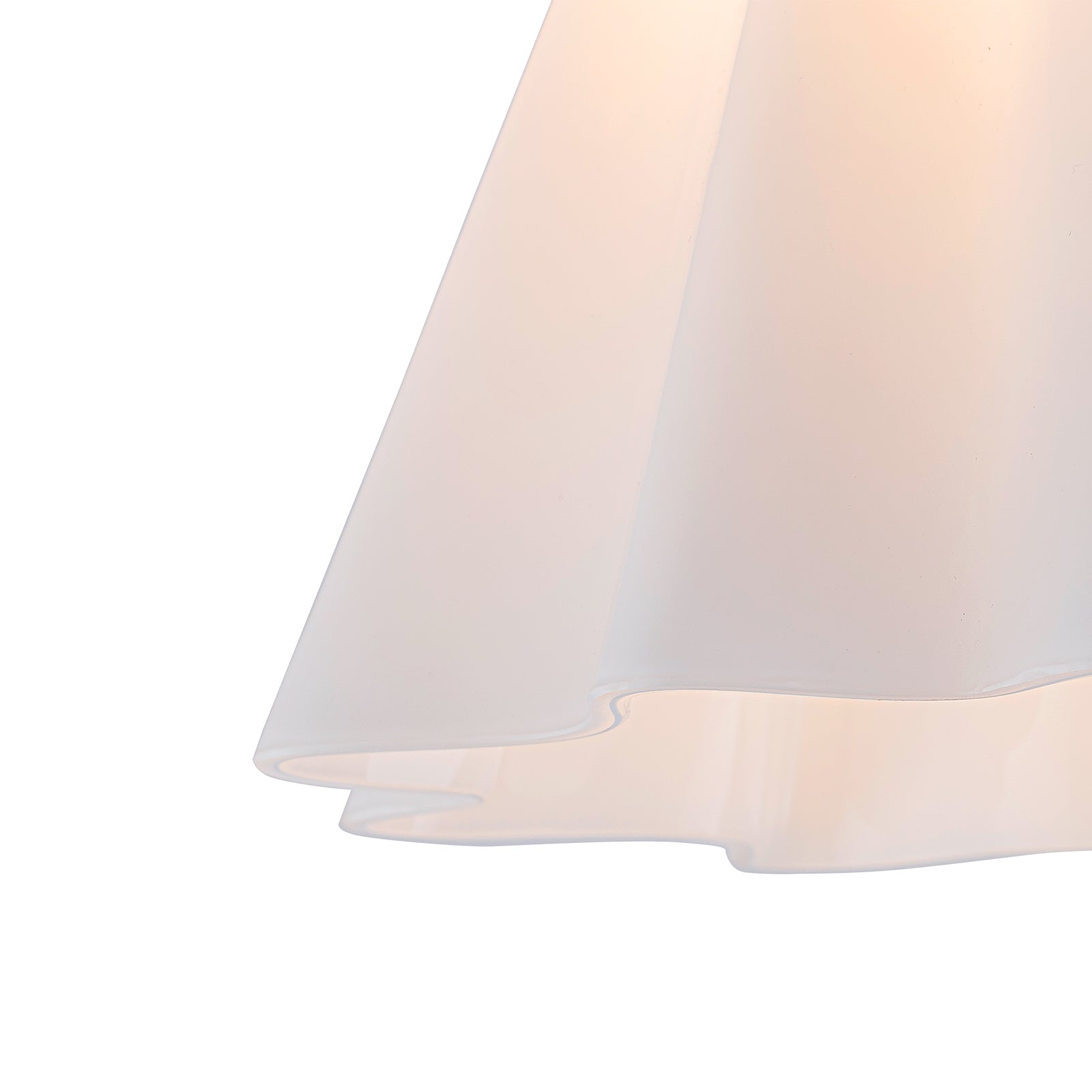 Glowlings 1-Light Modern Opal Glass Cone Flower Flush Mount Ceiling Light
