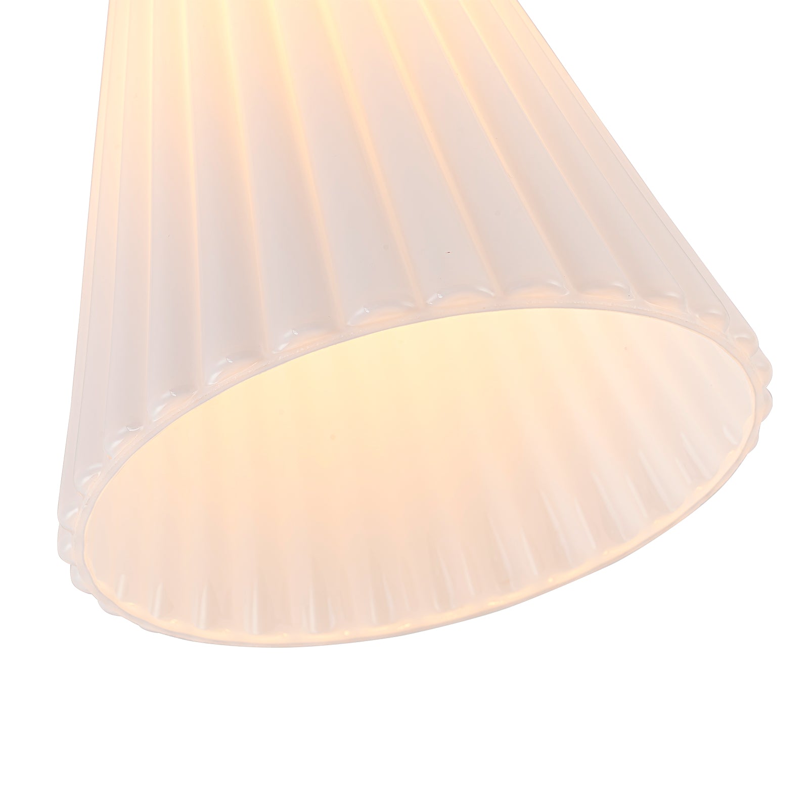 Glowlings 1-Light Modern Opal Glass Cone Flower Flush Mount Ceiling Light