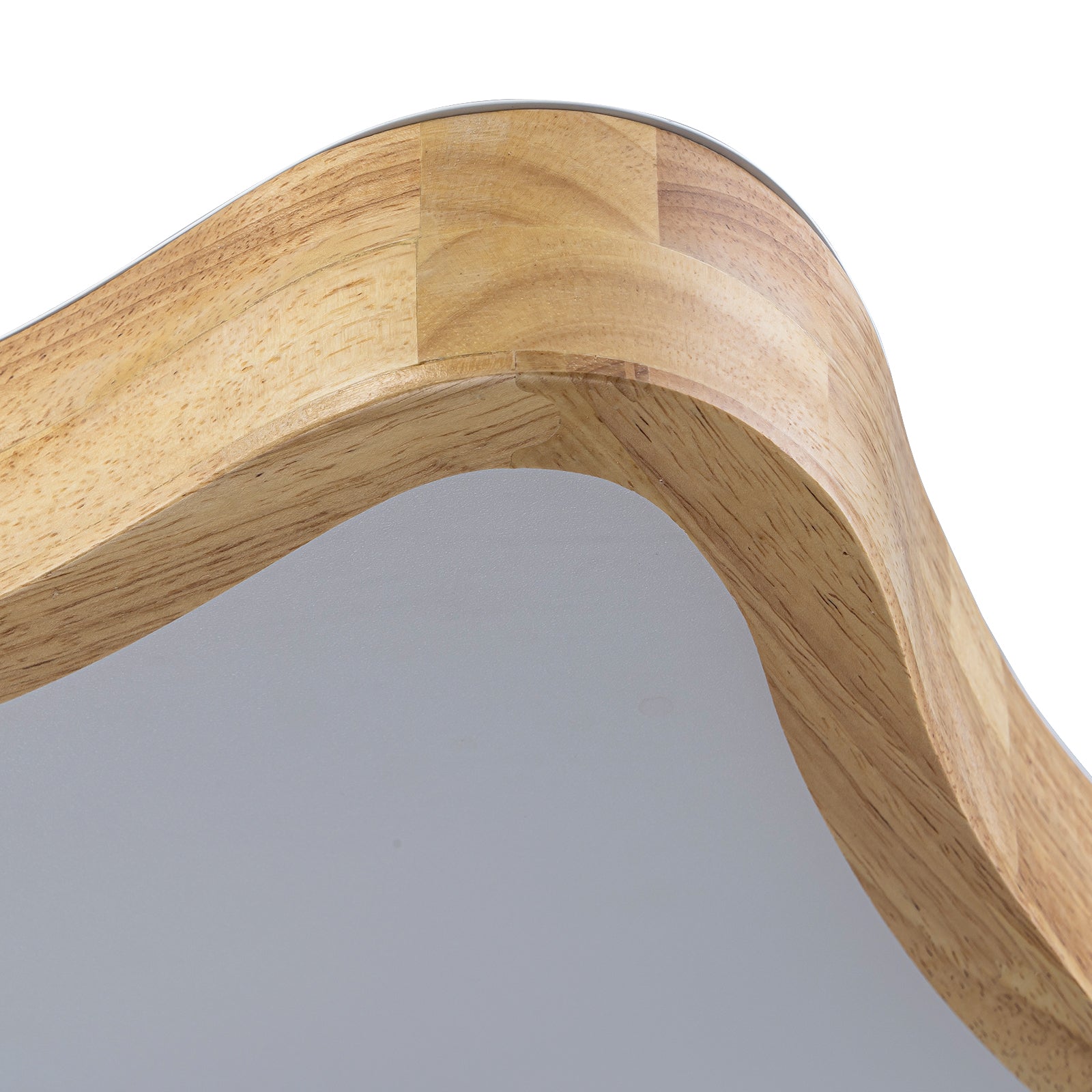 Glowlings 1-Light Modern 24"Wide Rectangle Organic Wood LED Flush Mount Ceiling Light