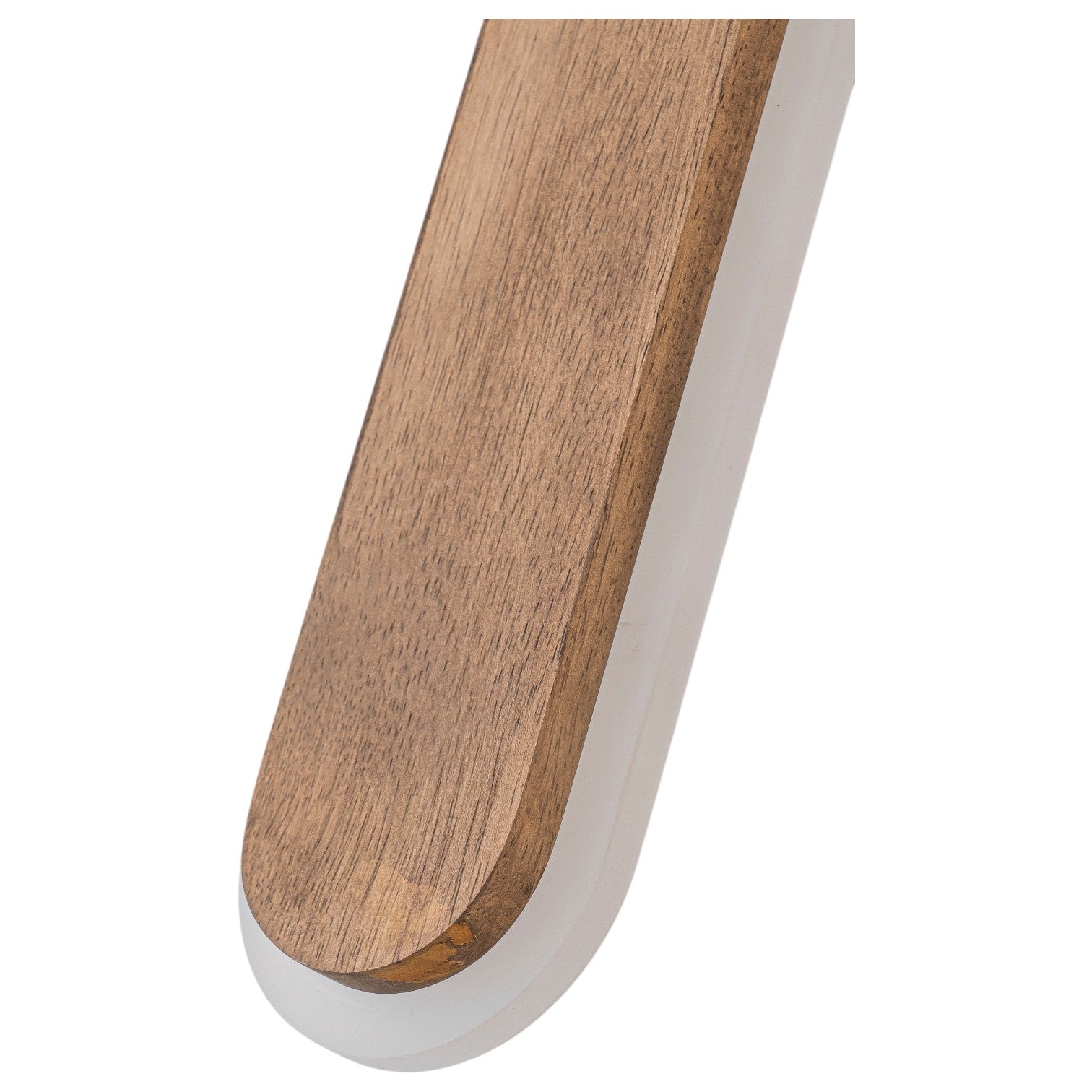 Glowlings 1-Light Organic Modern 36"High Wooden Walnut Finish Linear LED Wall Sconce