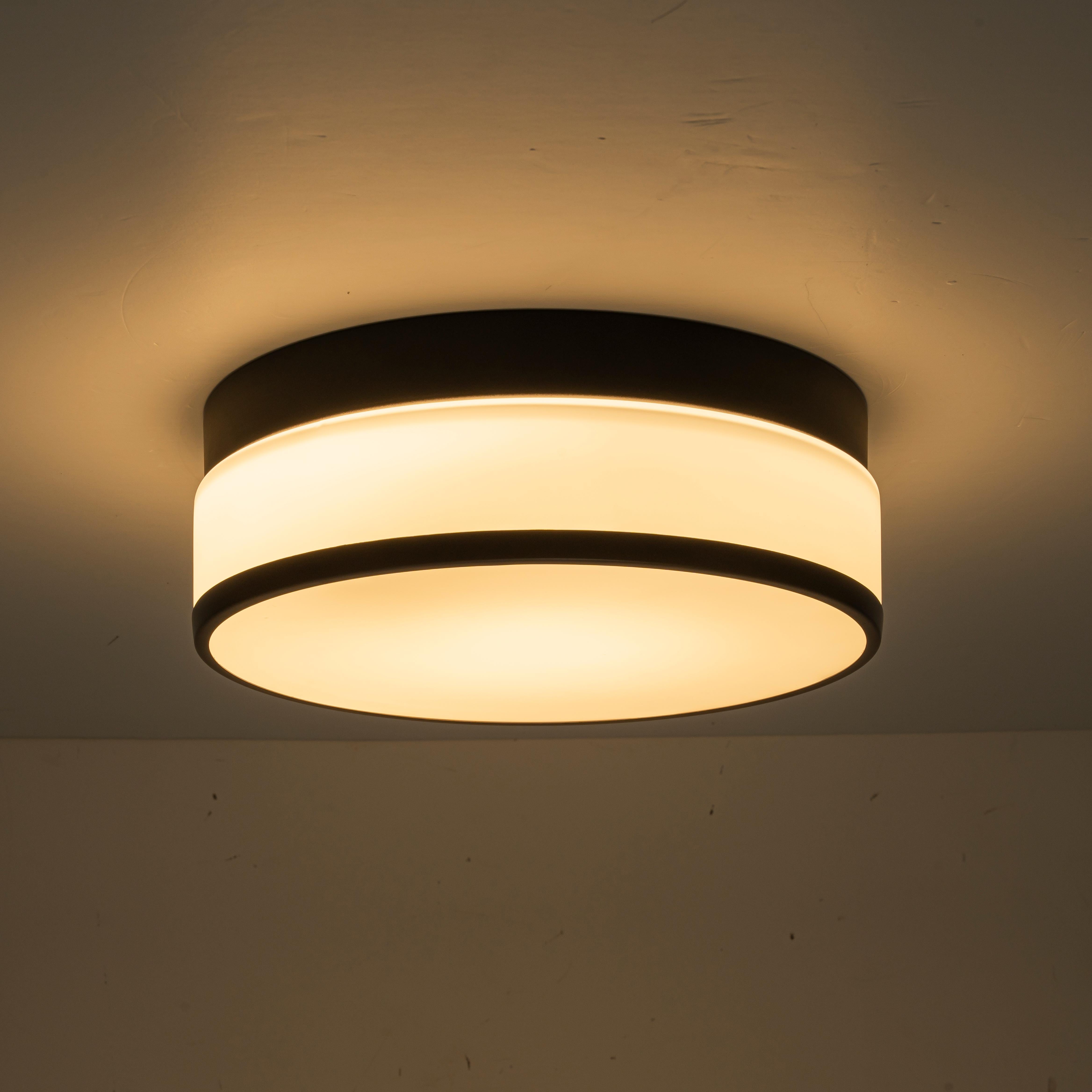 Glowlings 1-Light Modern 11"Wide Round Opal Glass LED Flush Mount with 5-CCT Selectable Switch