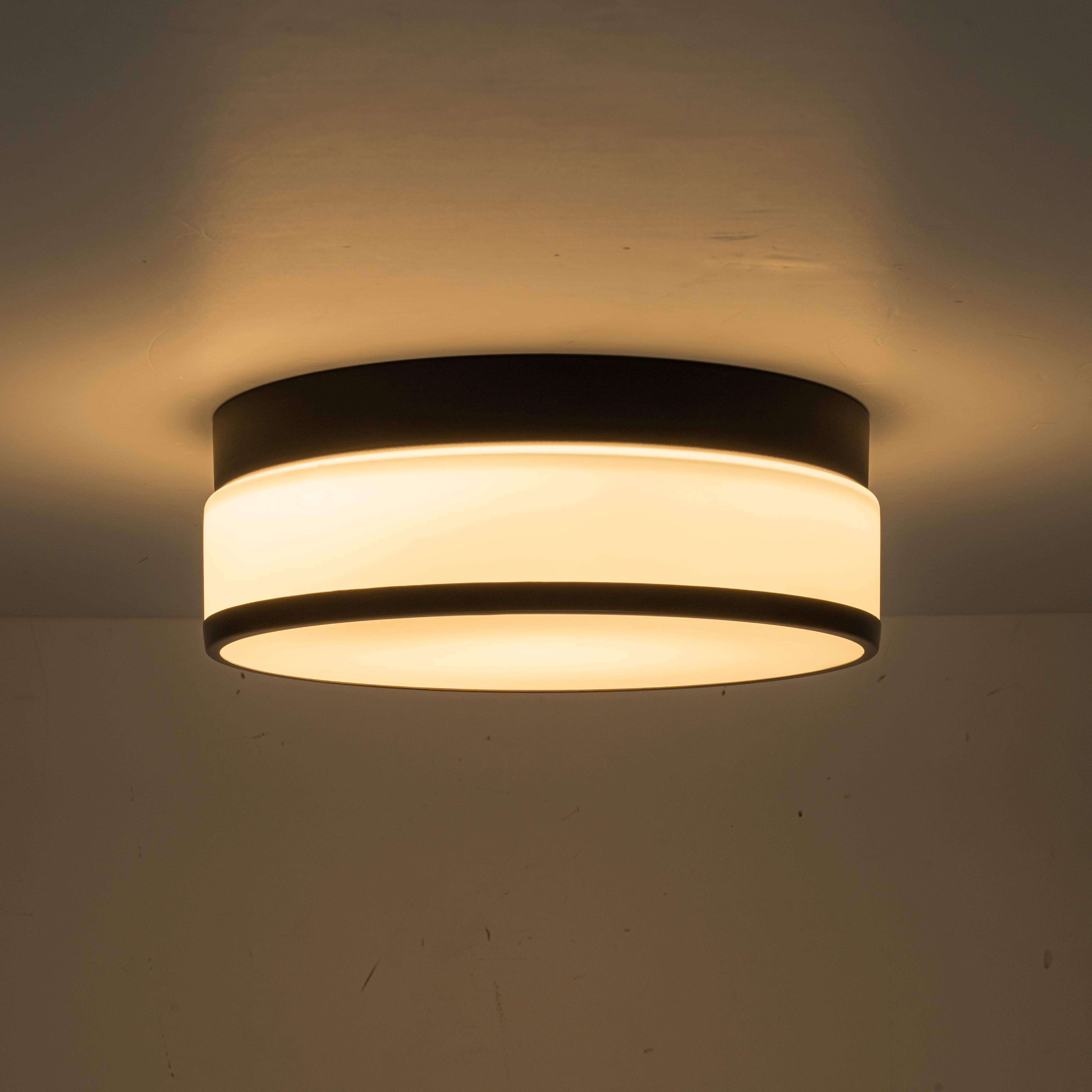 Glowlings 1-Light Modern 11"Wide Round Opal Glass LED Flush Mount with 5-CCT Selectable Switch