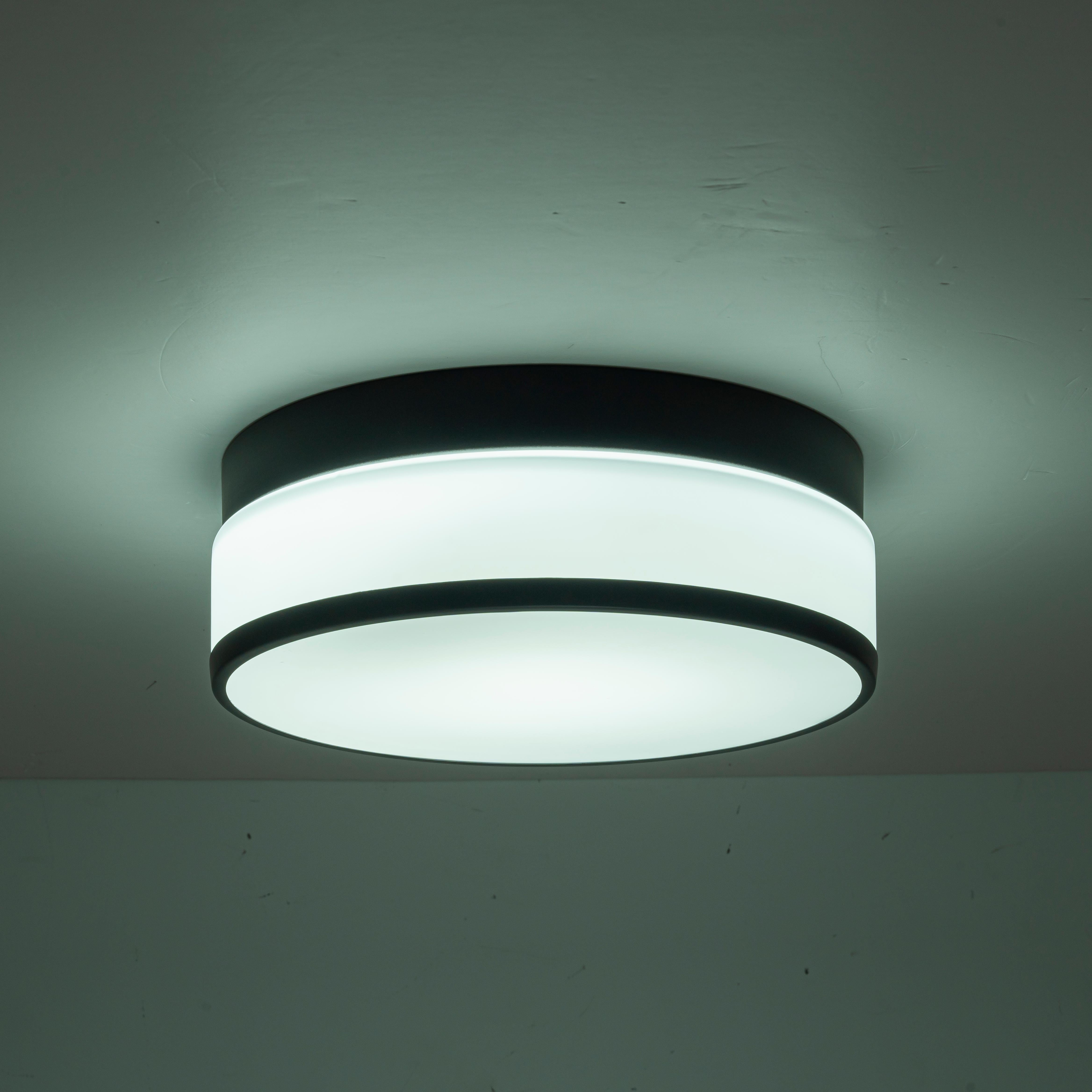Glowlings 1-Light Modern 11"Wide Round Opal Glass LED Flush Mount with 5-CCT Selectable Switch