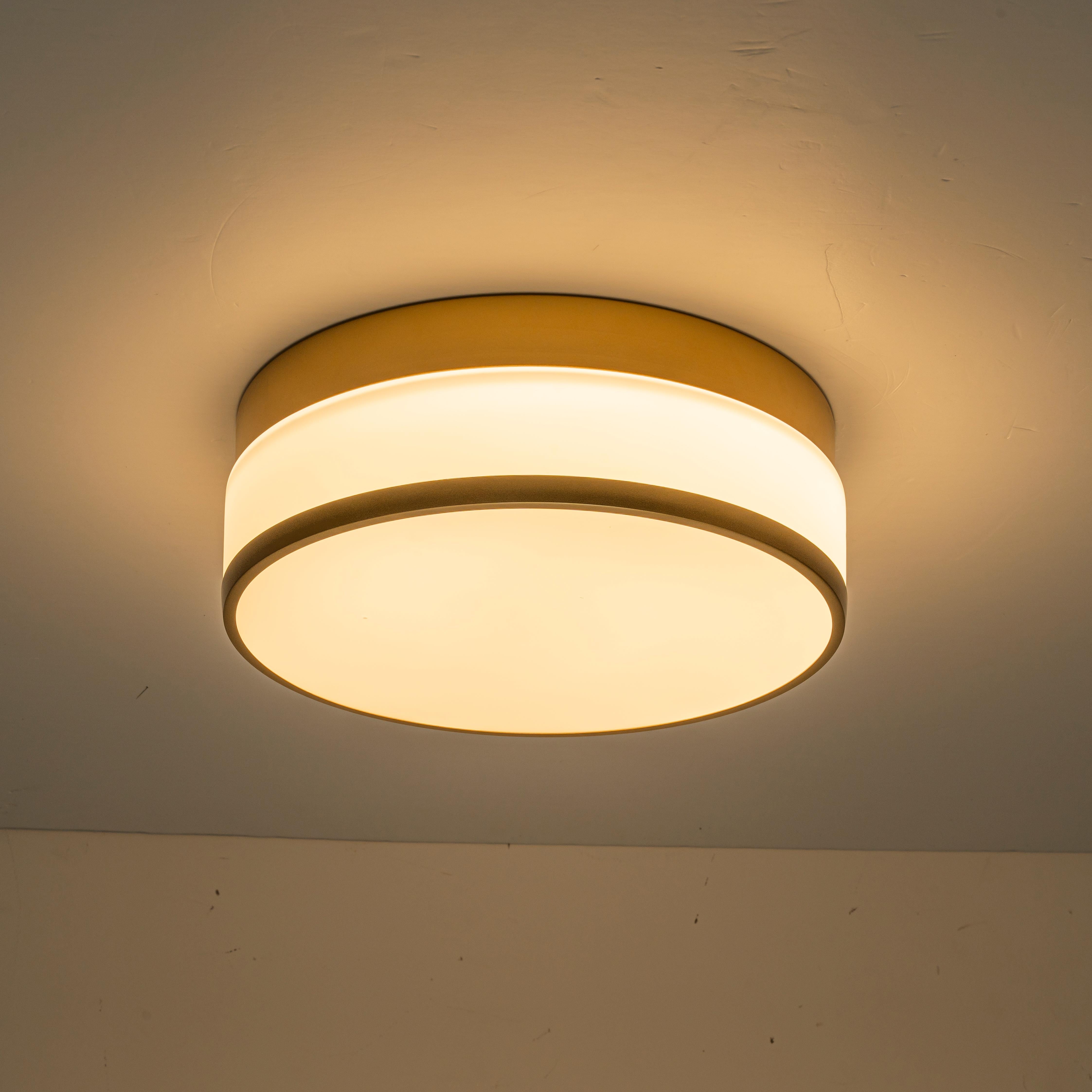 Glowlings 1-Light Modern 11"Wide Round Opal Glass LED Flush Mount with 5-CCT Selectable Switch