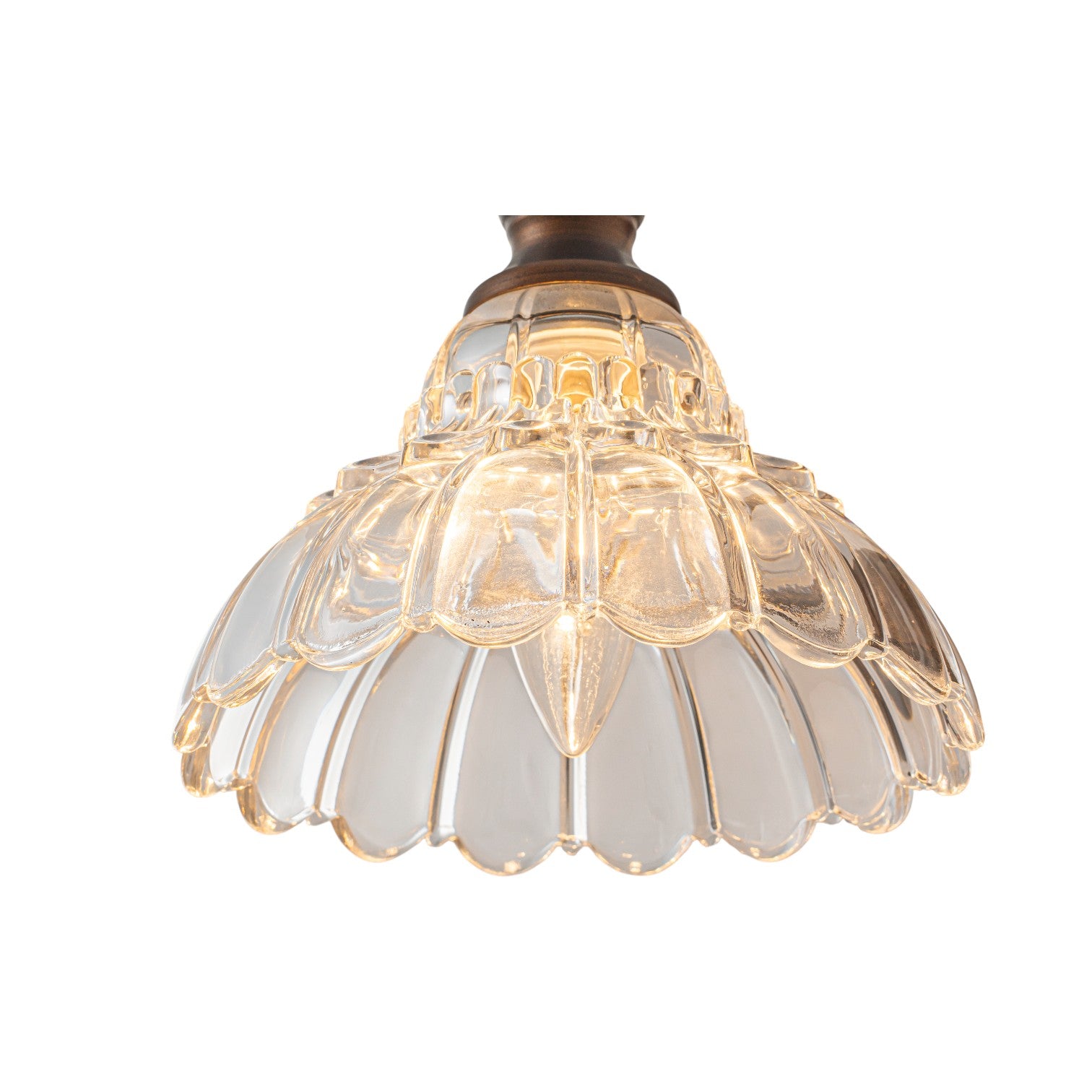 Glowlings 3/4-flammige Badezimmer-Waschtischleuchte im Vintage-Stil, Antik-Bronze, Glas, blumenförmig, über dem Spiegel