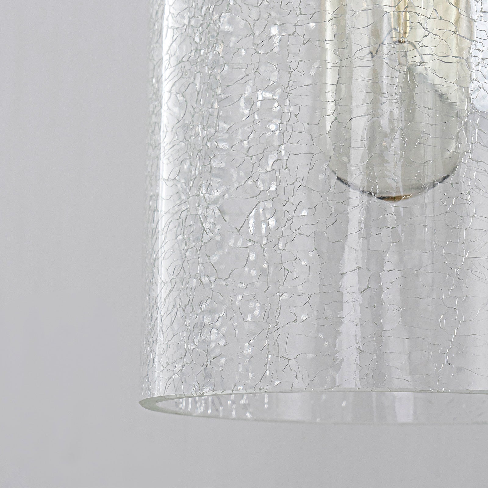 Glowlings 1-Light Vintage Crackle Glass Antique Brass Wall Sconce Bathroom Vanity Light
