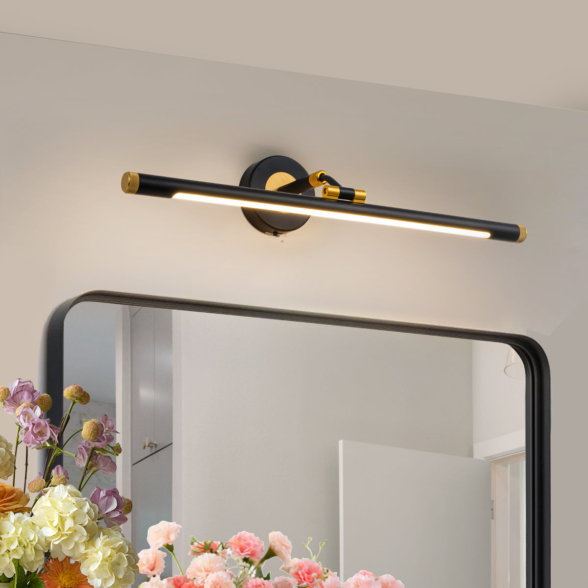 Glowlings 1-Light Vintage 24"Wide 3000/4500/6000K LED Picture Light with 3-CCT Selectable Switch