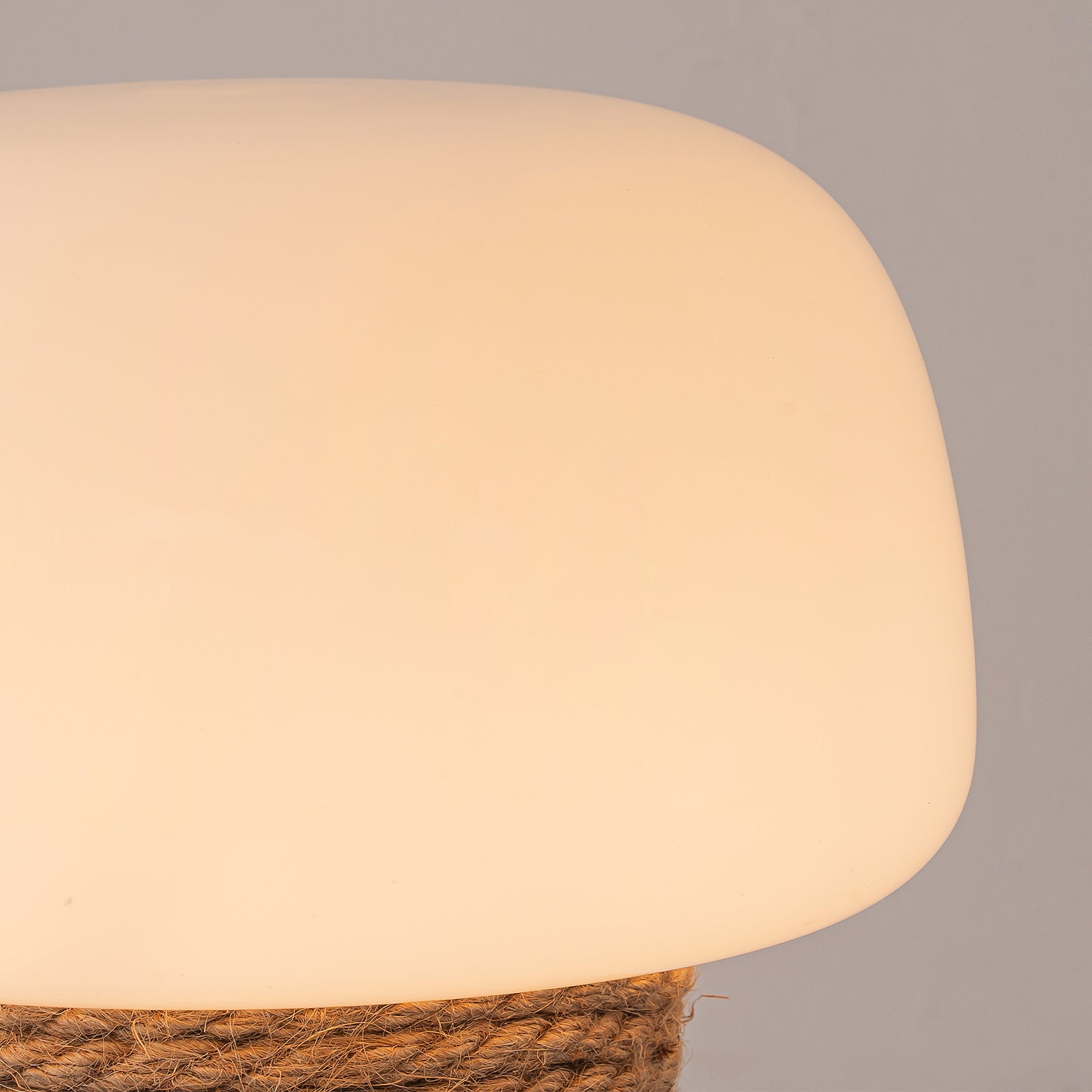 Glowlings 1-Licht Vintage Pilz Glas Holz kleine Tischlampe Nachtlicht