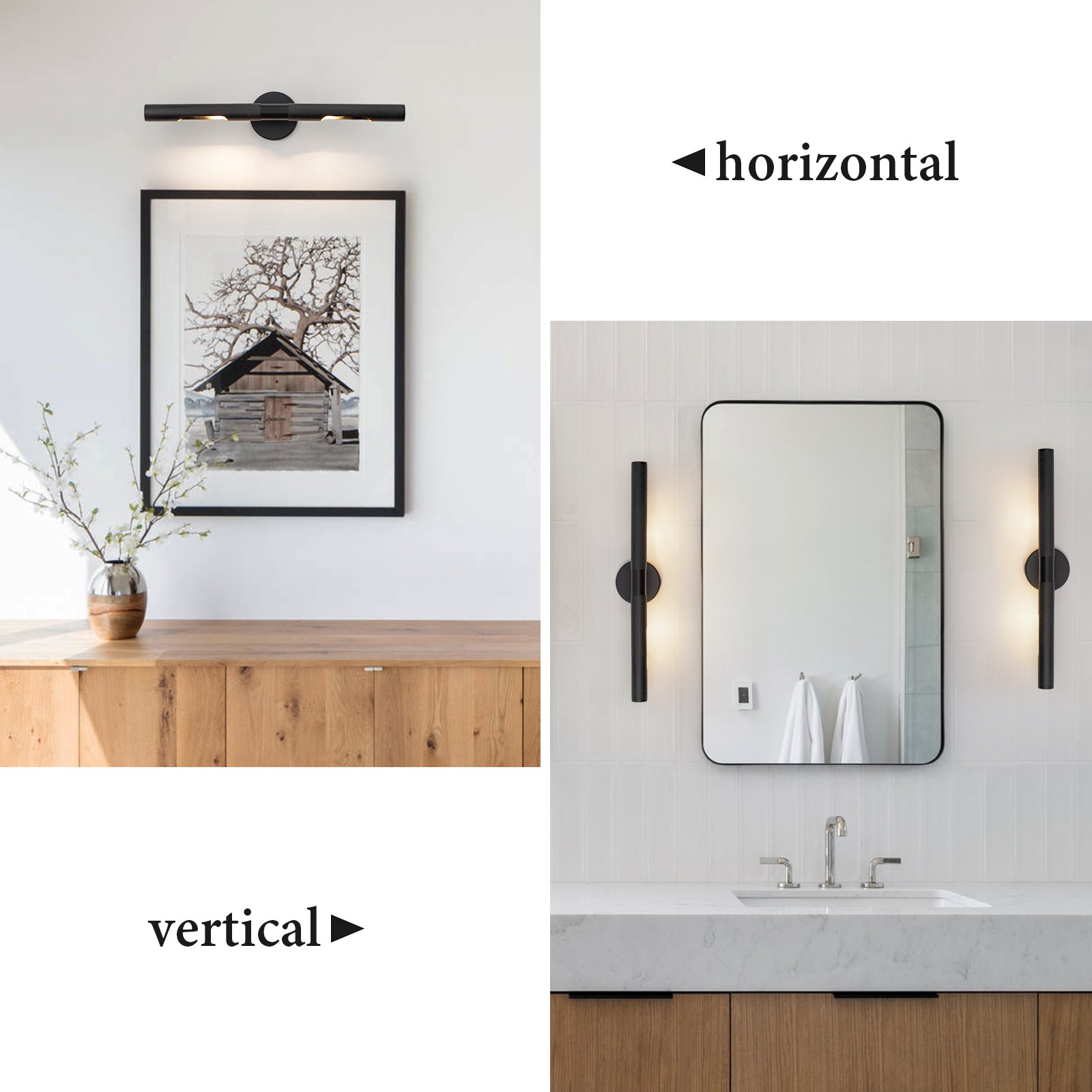 Glowlings 2-Light Modern 24"Wide Knurling Texture Antique Linear Picture Light Wall Sconce