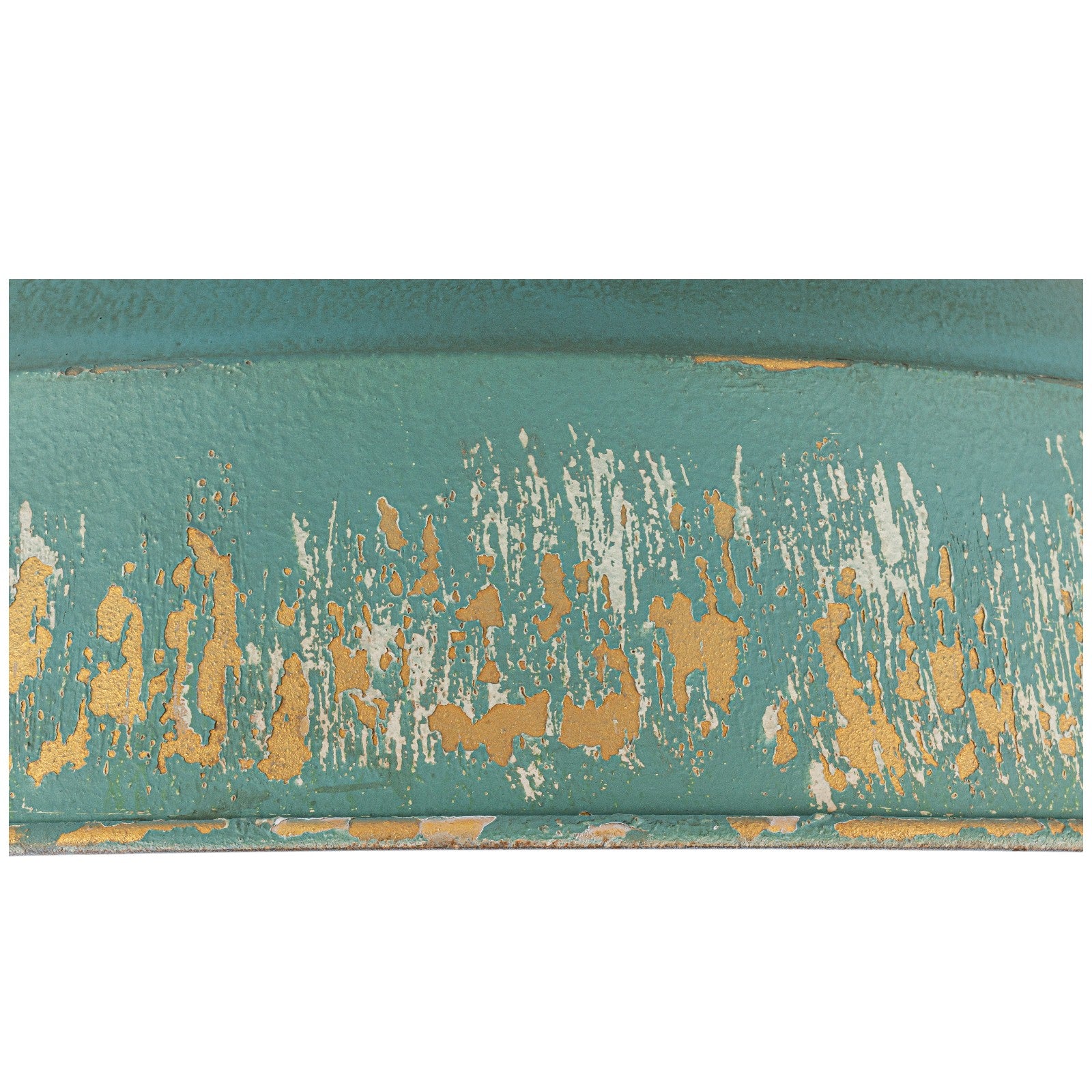 Glowlings 2-Light Industrial 14"Wide Black/Blue Antique Gold Distressing Dome Flush Mount