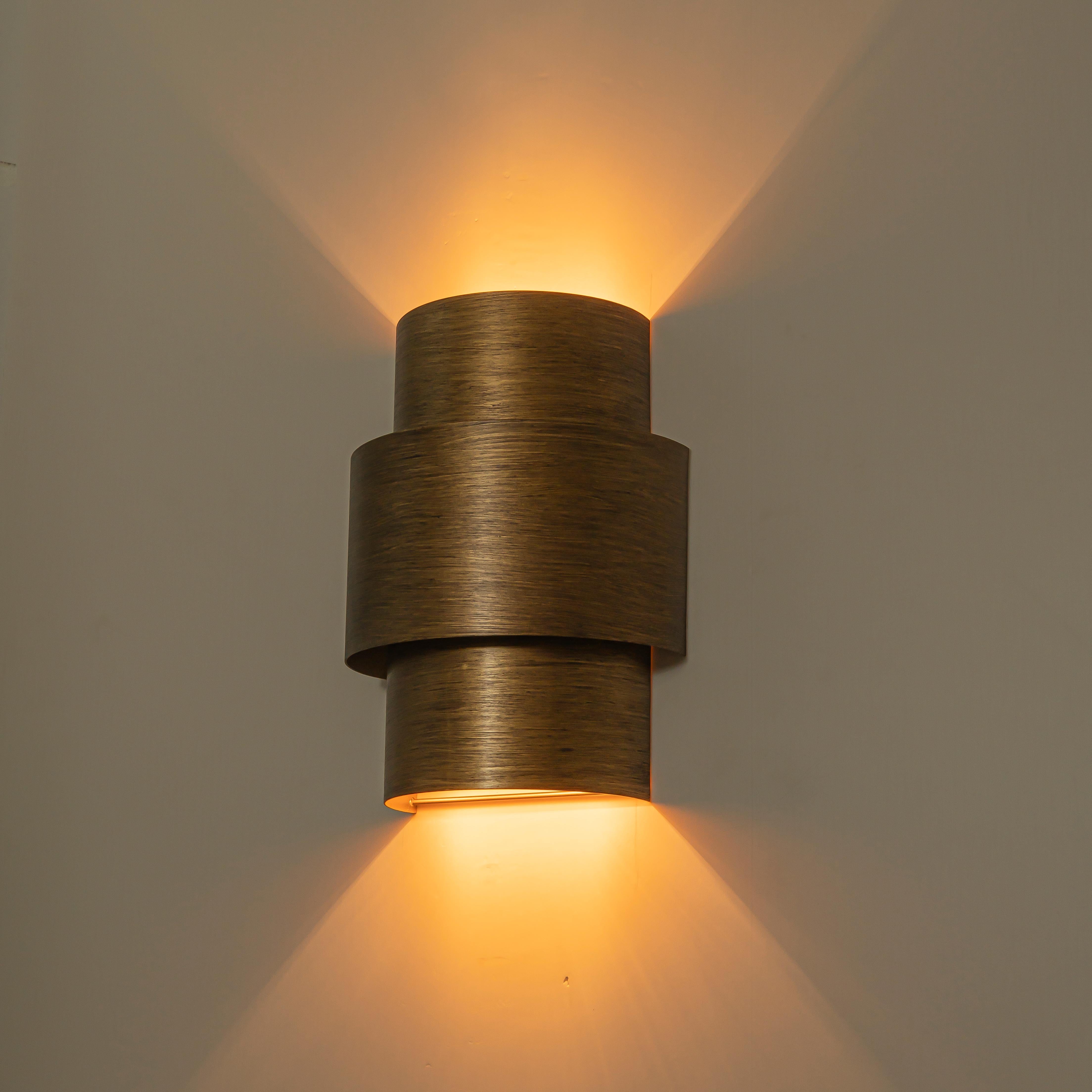 Glowlings 2-light Industrial Metal Tiered Brushed Brass Wall Sconce