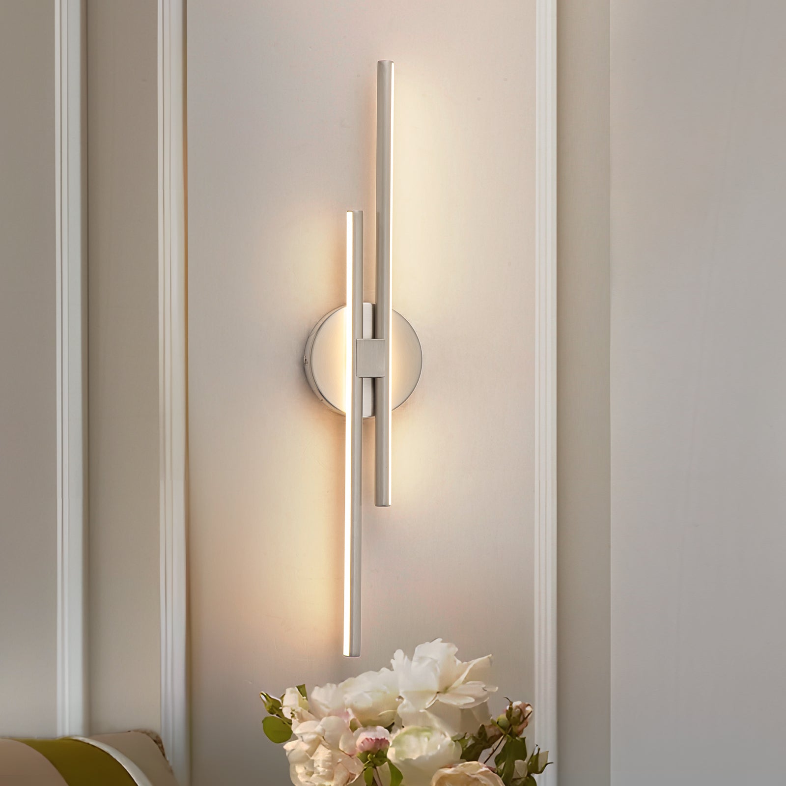 Glowlings Moderne 2-Licht 24 "Breite Led Wandleuchte Bad Eitelkeit Licht Bild Licht
