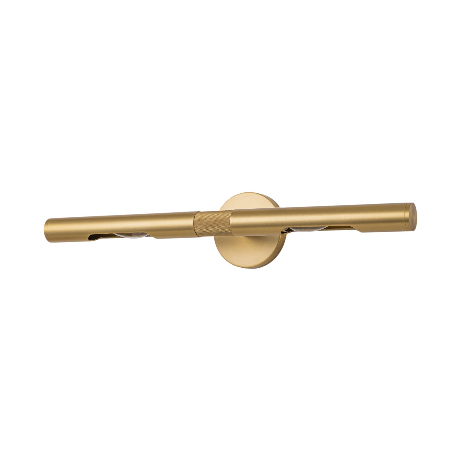 Glowlings 2-Light Modern 360° Rotated Brushed Brass Linear Wall Sconce Picture Light