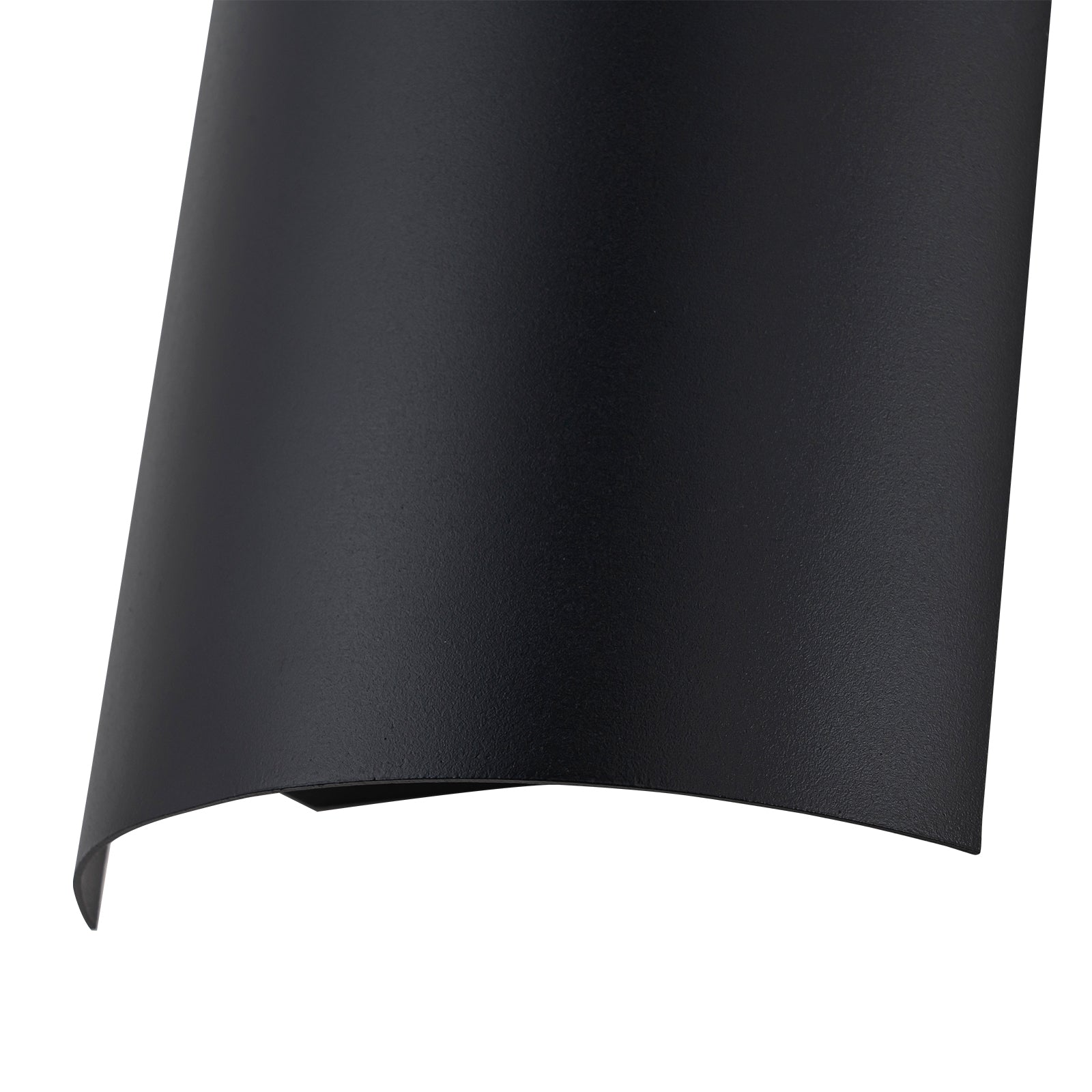 Glowlings 2-Light Modern 9"High Black Curved LED Outdoor Wall Sconce