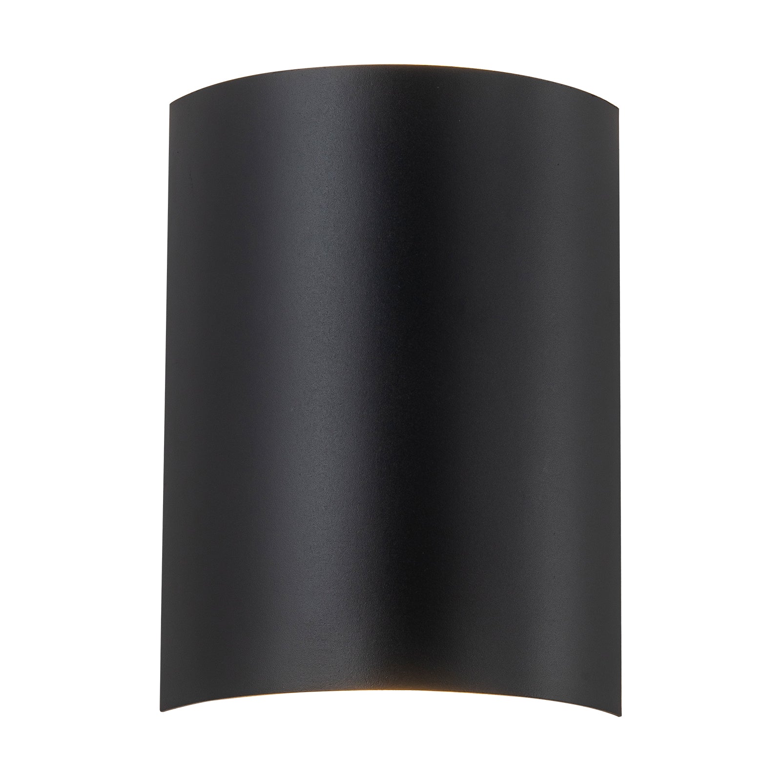 Glowlings 2-Light Modern 9"High Black Curved LED Outdoor Wall Sconce