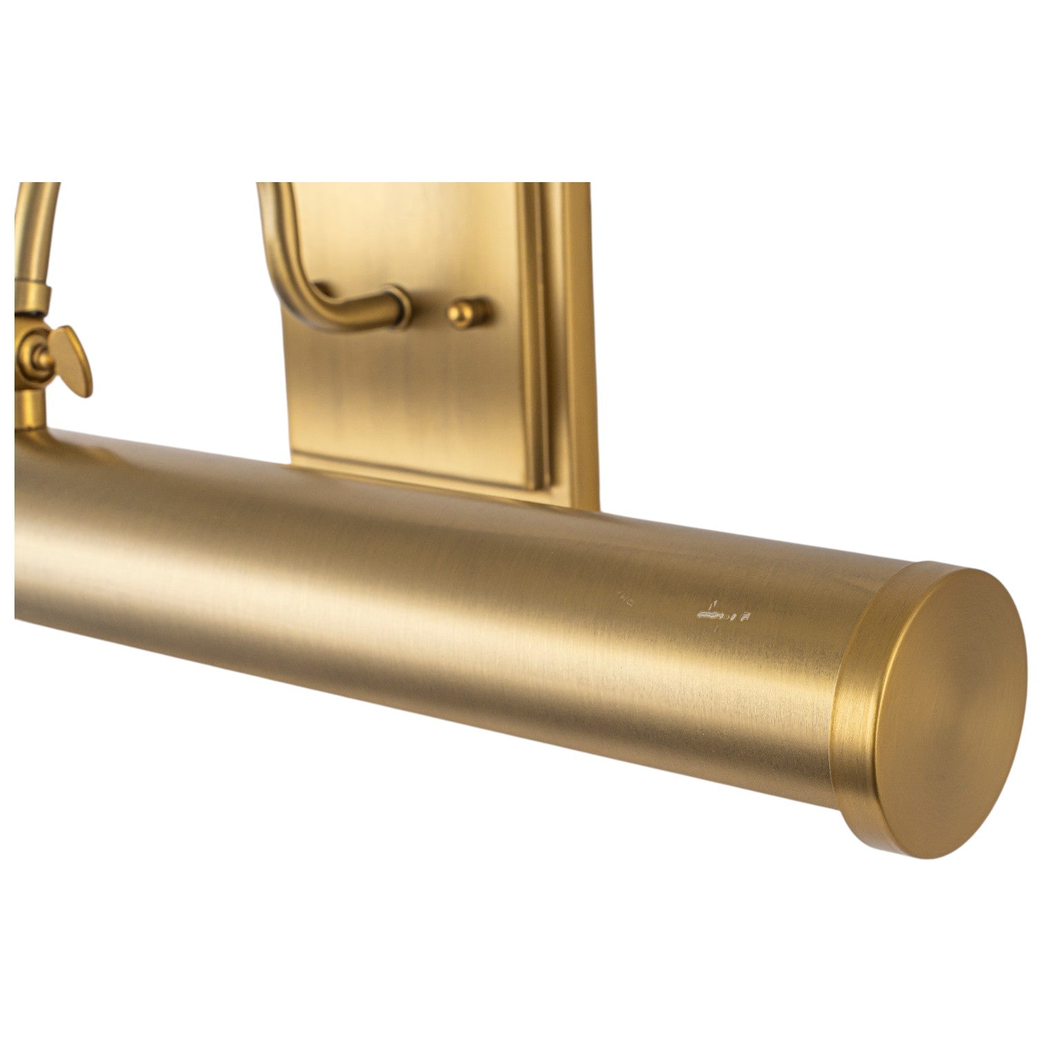 Glowlings 2-Light Modern Brass Linear Picture Light Wall Sconce for Artwork & Gallery Display, Mid-Century Antique Gold Vanity Light
