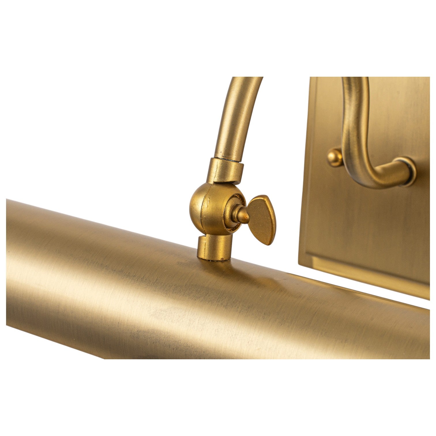 Glowlings 2-Light Modern Brass Linear Picture Light Wall Sconce for Artwork & Gallery Display, Mid-Century Antique Gold Vanity Light