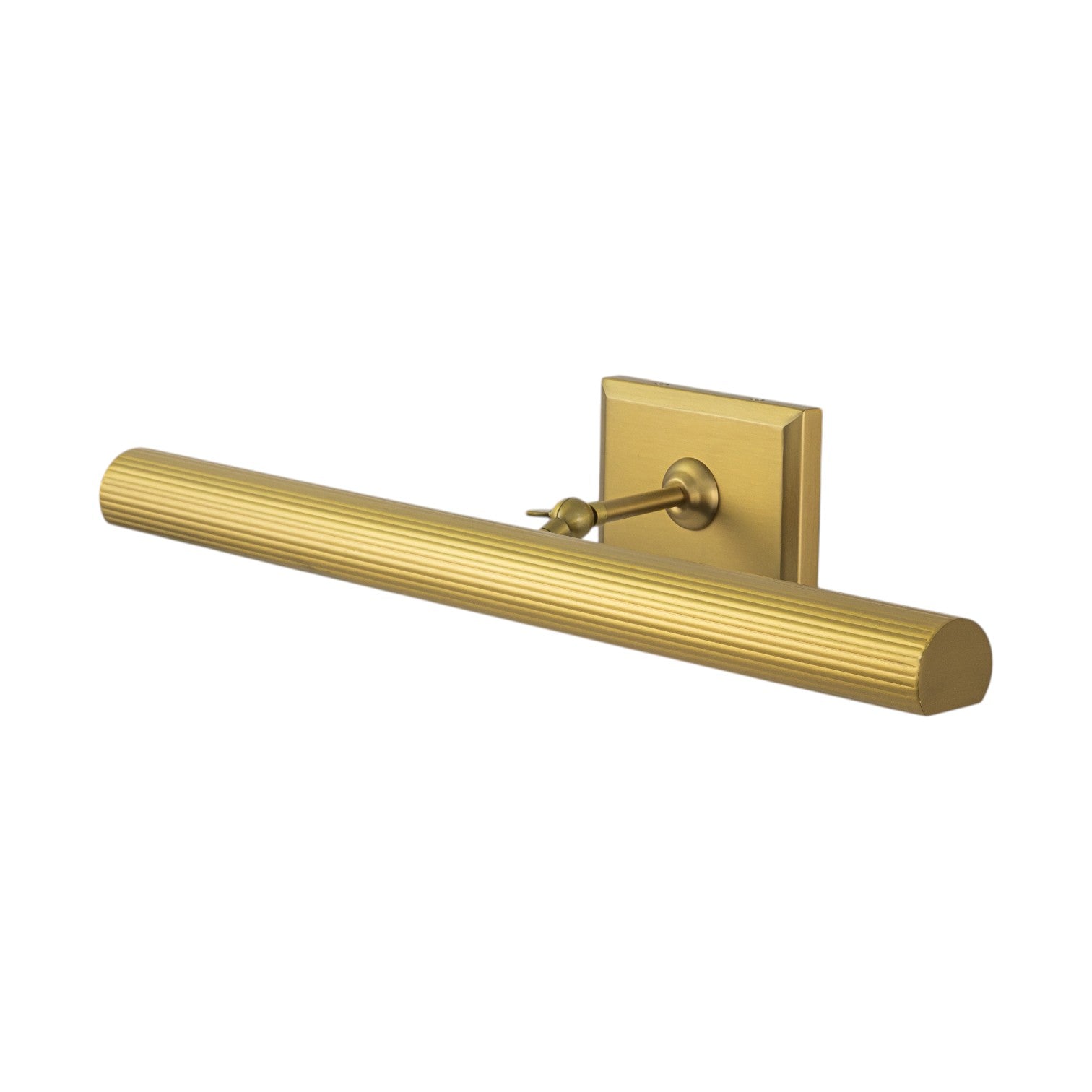 Glowlings 2-Light Modern Brushed Brass Fluted Slim Linear Picture Light Picture Frame Wall Sconce
