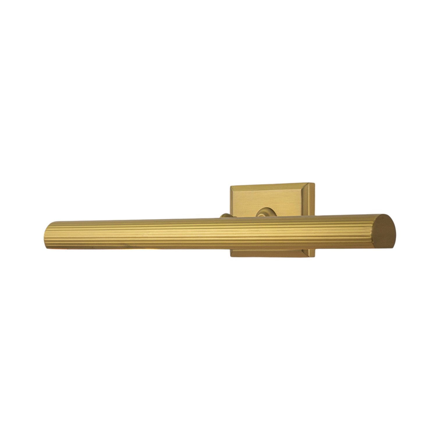 Glowlings 2-Light Modern Brushed Brass Fluted Slim Linear Picture Light Picture Frame Wall Sconce