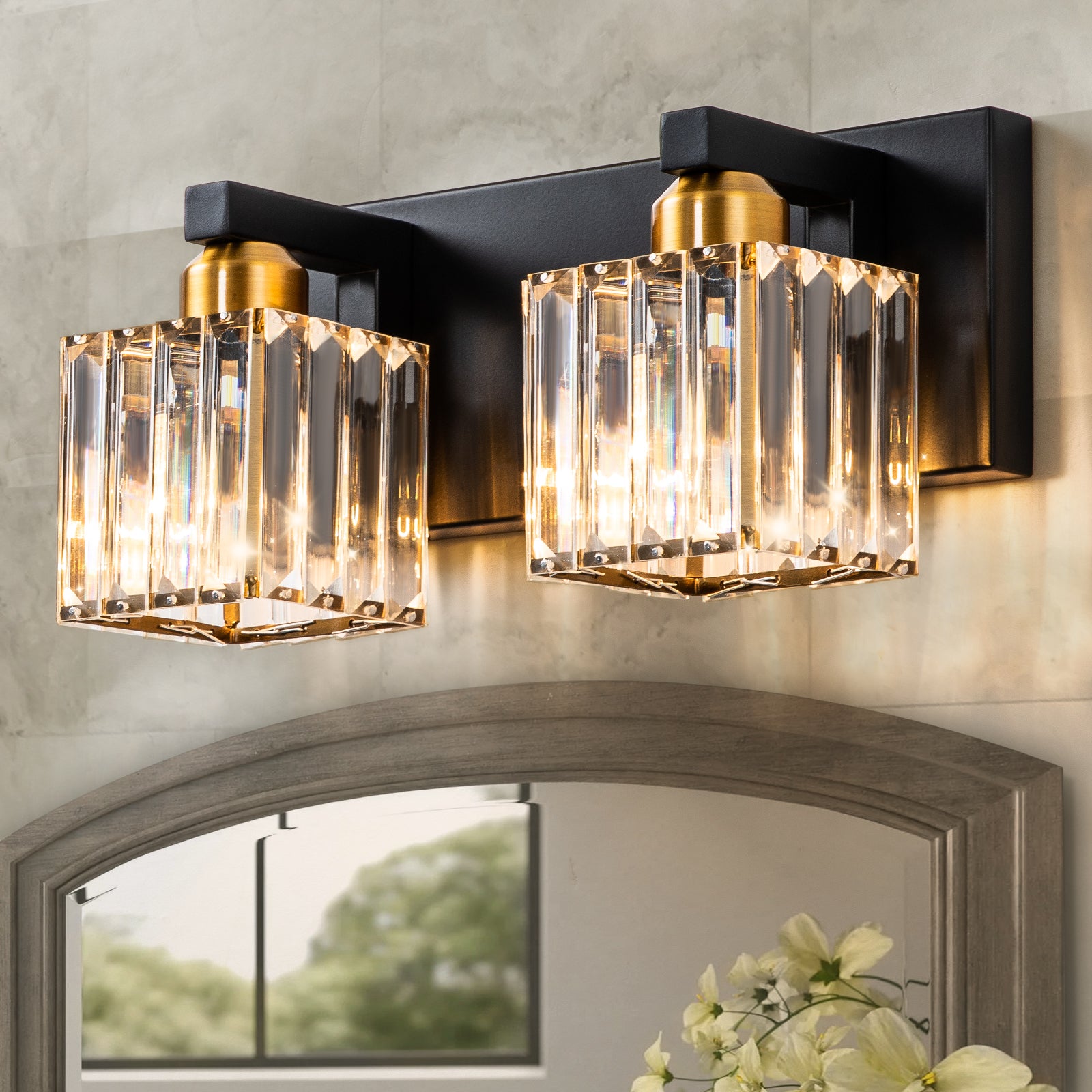 Crystal Bathroom Vanity Light