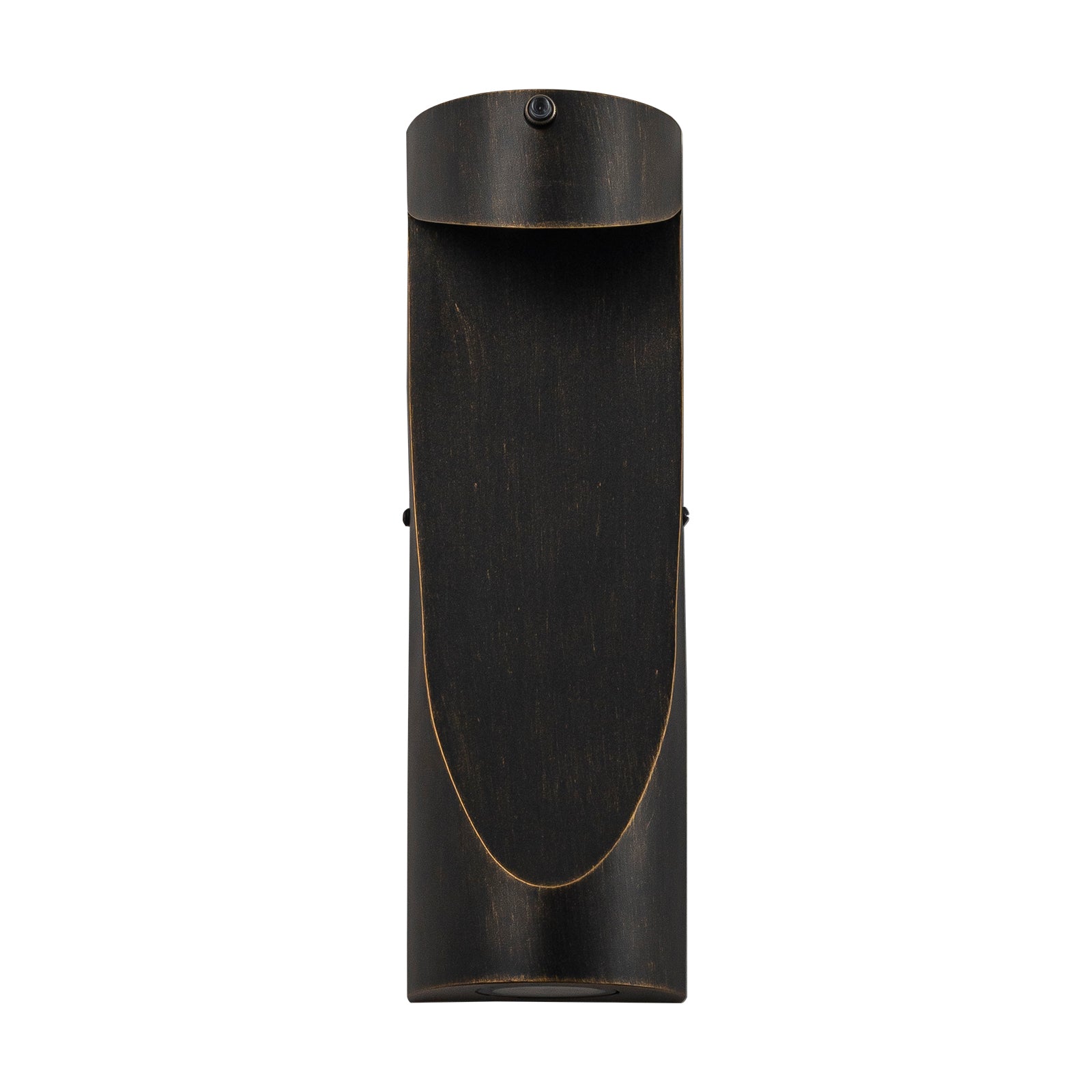 Glowlings 2-Light Modern 15"High Dusk to Dawn Sensor Matte Black IP54 LED Outdoor Wall Sconce