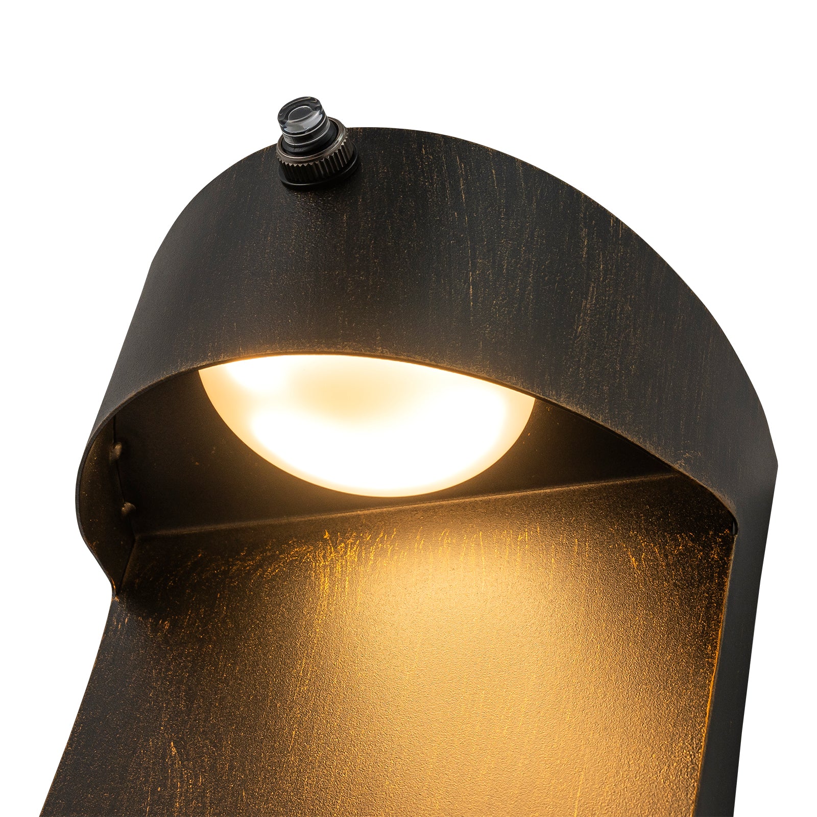 Glowlings 2-Light Modern 15"High Dusk to Dawn Sensor Matte Black IP54 LED Outdoor Wall Sconce