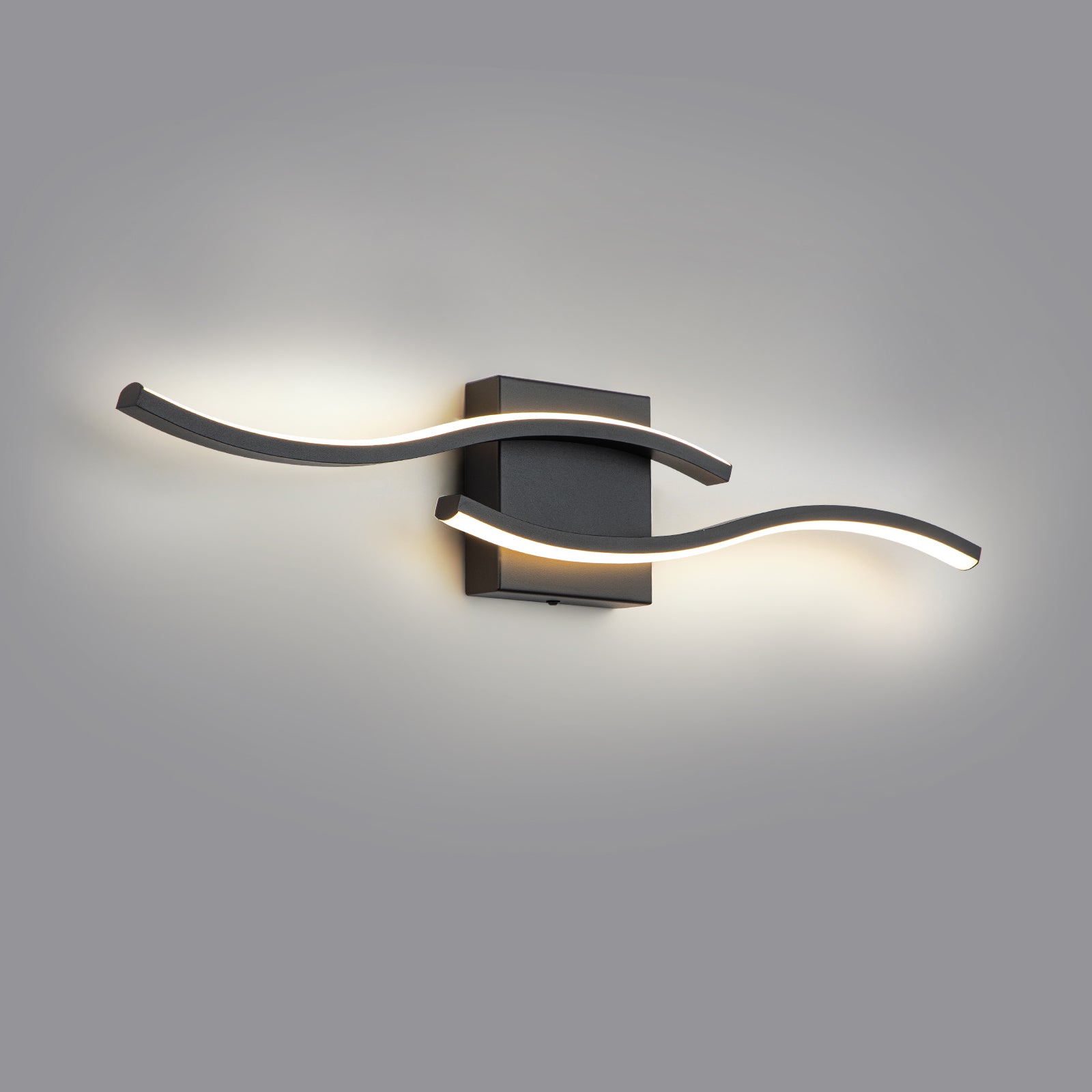 Glowlings 2-Light Modern 3000K Integrated LED Spiral Design Vanity Light