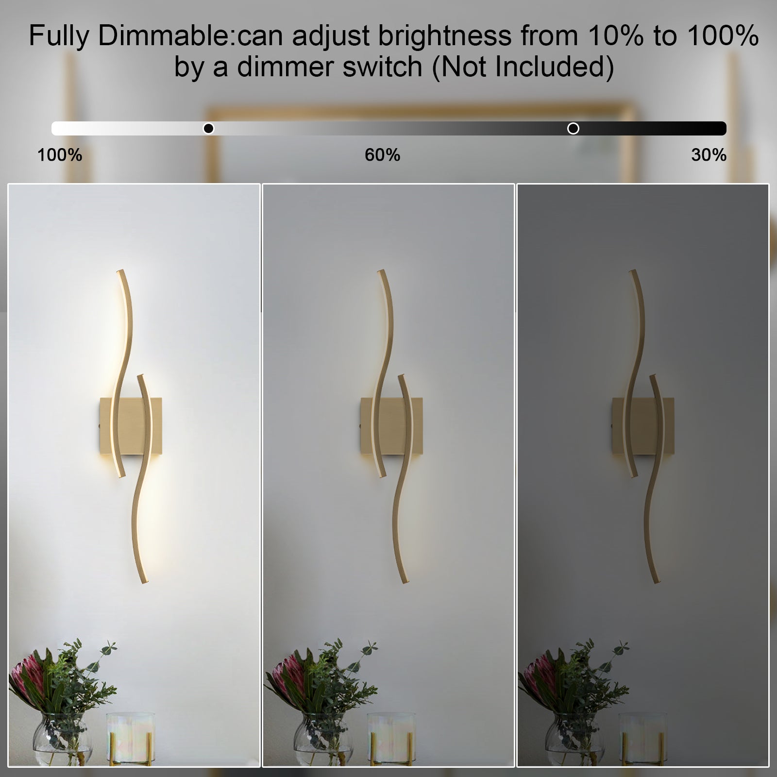 Glowlings 2-Light Modern 3000K Integrated LED Spiral Design Vanity Light
