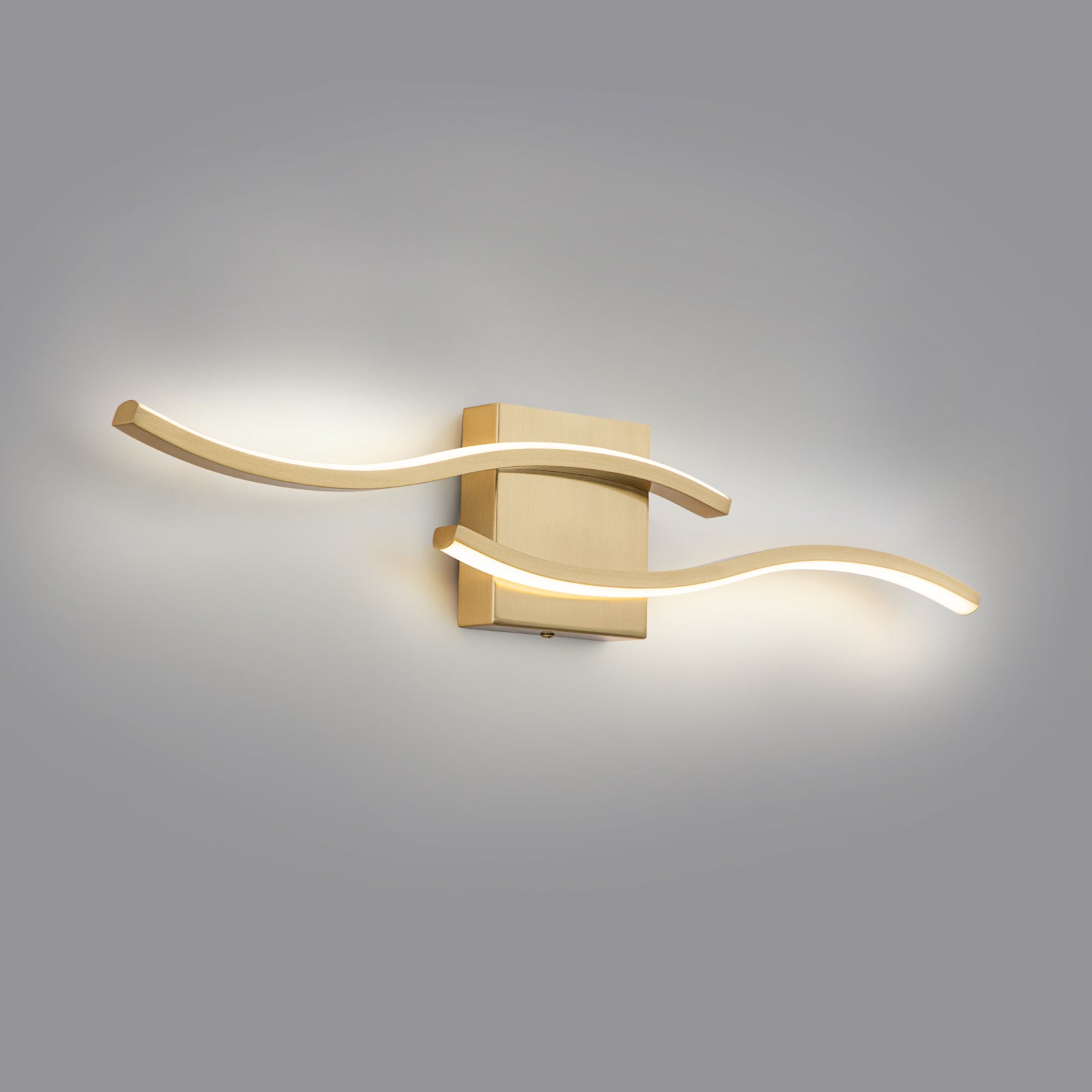 Glowlings 2-Light Modern 3000K Integrated LED Spiral Design Vanity Light