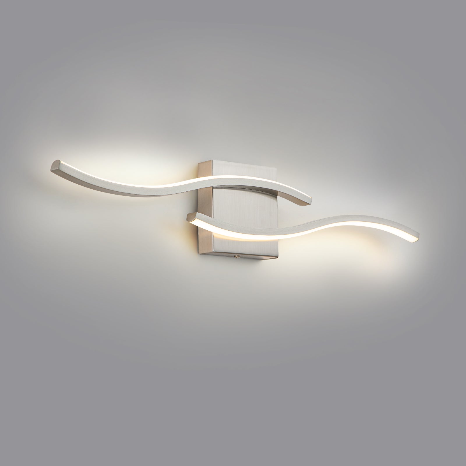 Glowlings 2-Light Modern 3000K Integrated LED Spiral Design Vanity Light