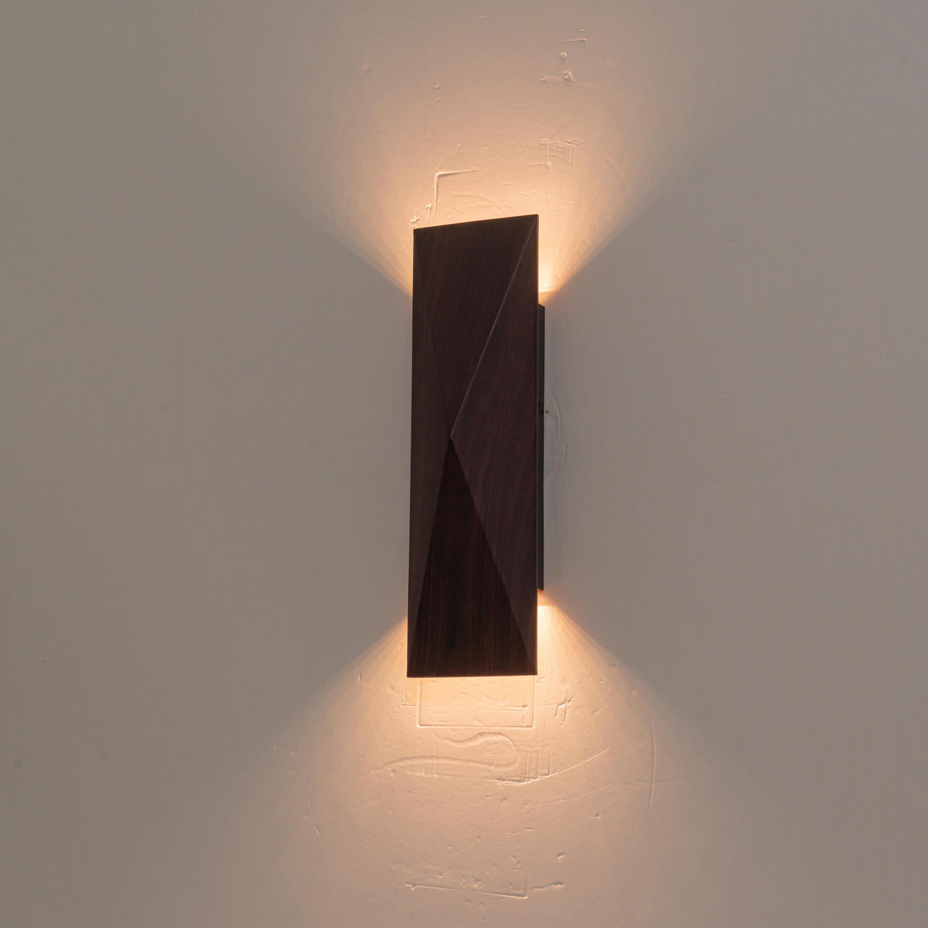Glowlings 2-Light Modern IP54 Waterproof 3000K Dimmable Walnut Wood Finish LED Outdoor Wall Sconce