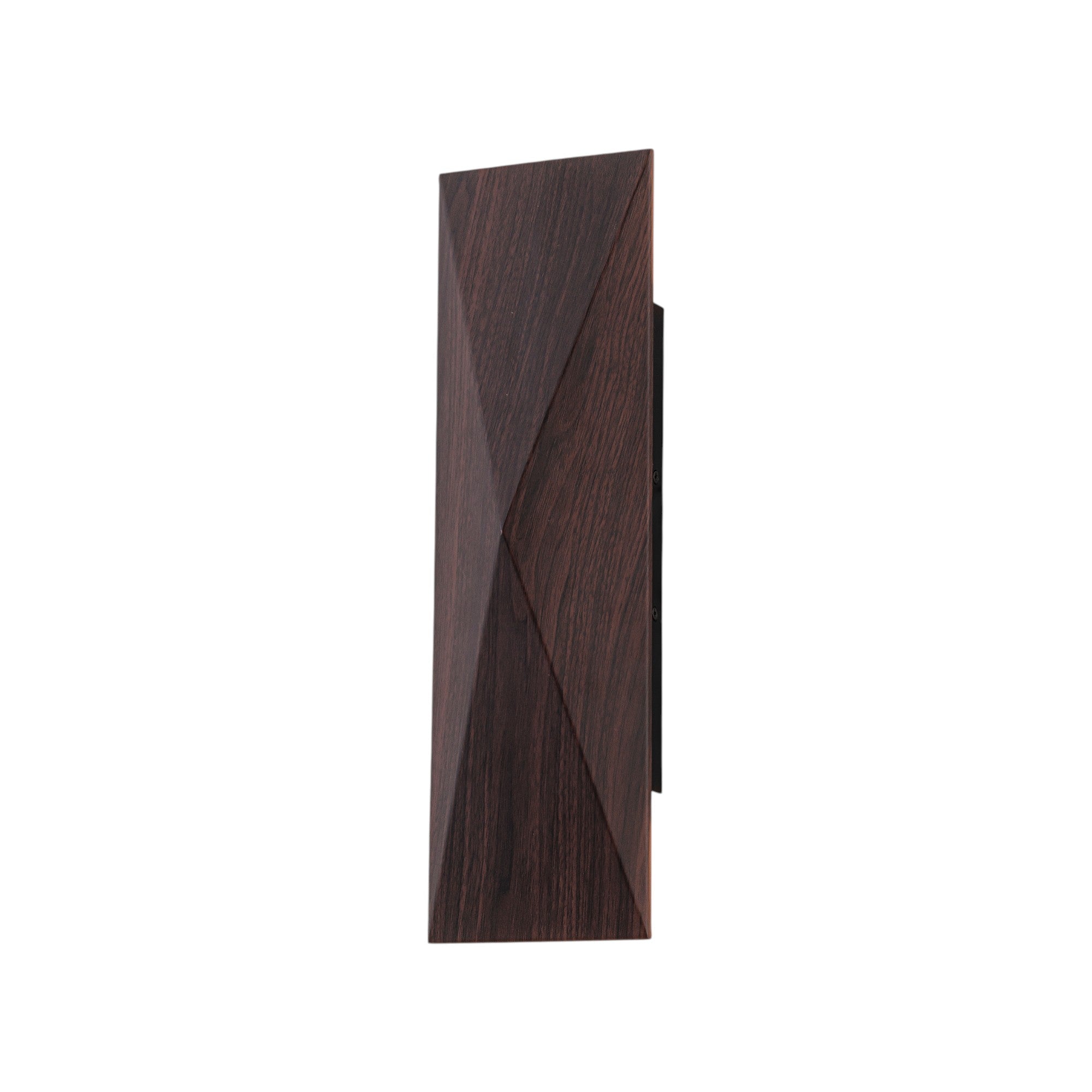 Glowlings 2-Light Modern IP54 Waterproof 3000K Dimmable Walnut Wood Finish LED Outdoor Wall Sconce