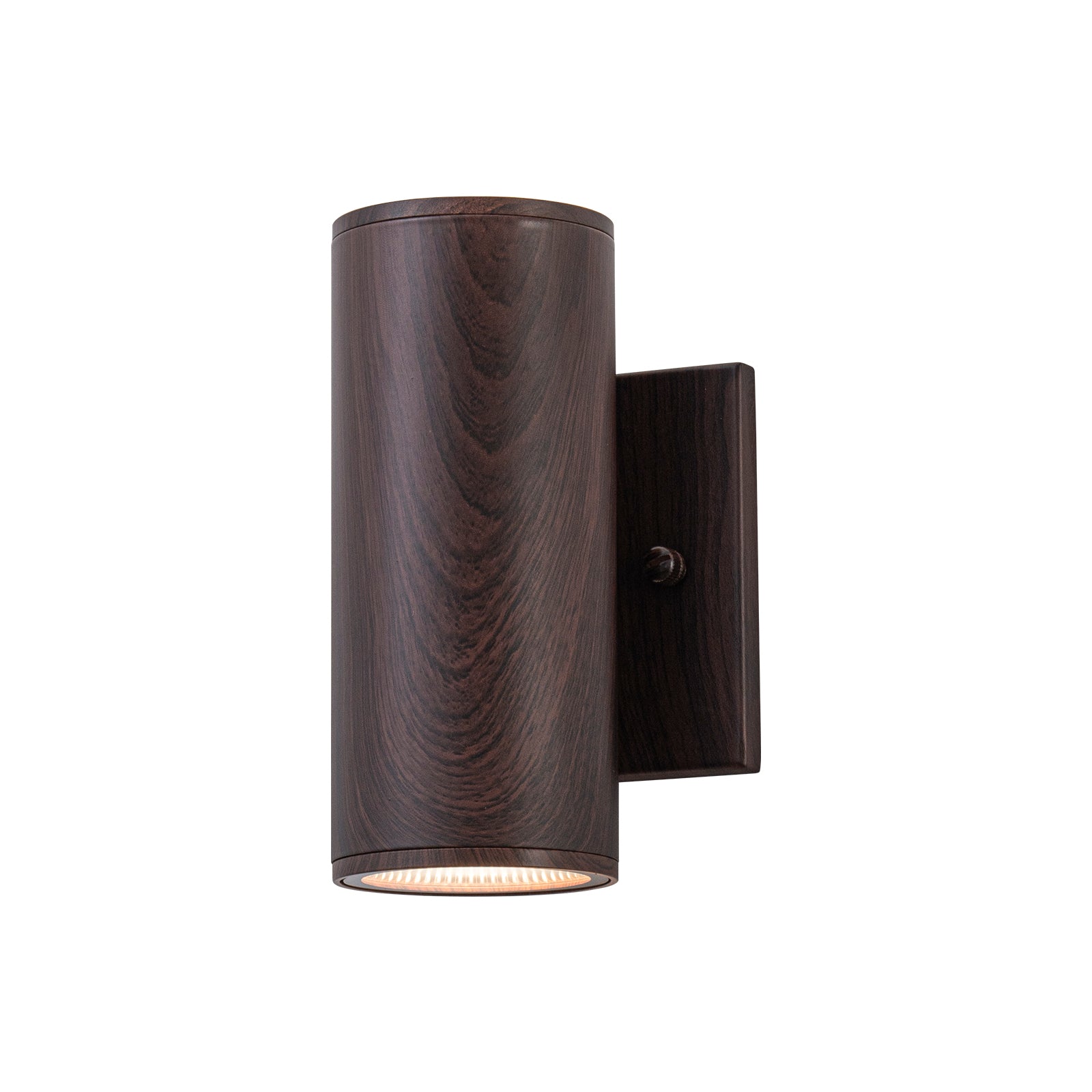 Glowlings 2-flammige moderne LED-Wandleuchte mit Zylinderarm für den Außenbereich