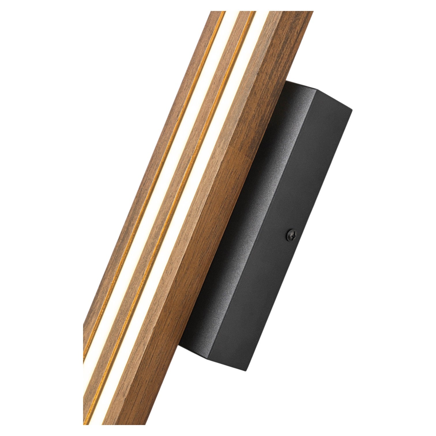 Glowlings 1/2-Light Modern Linear Wooden Indoor LED Wall Sconce