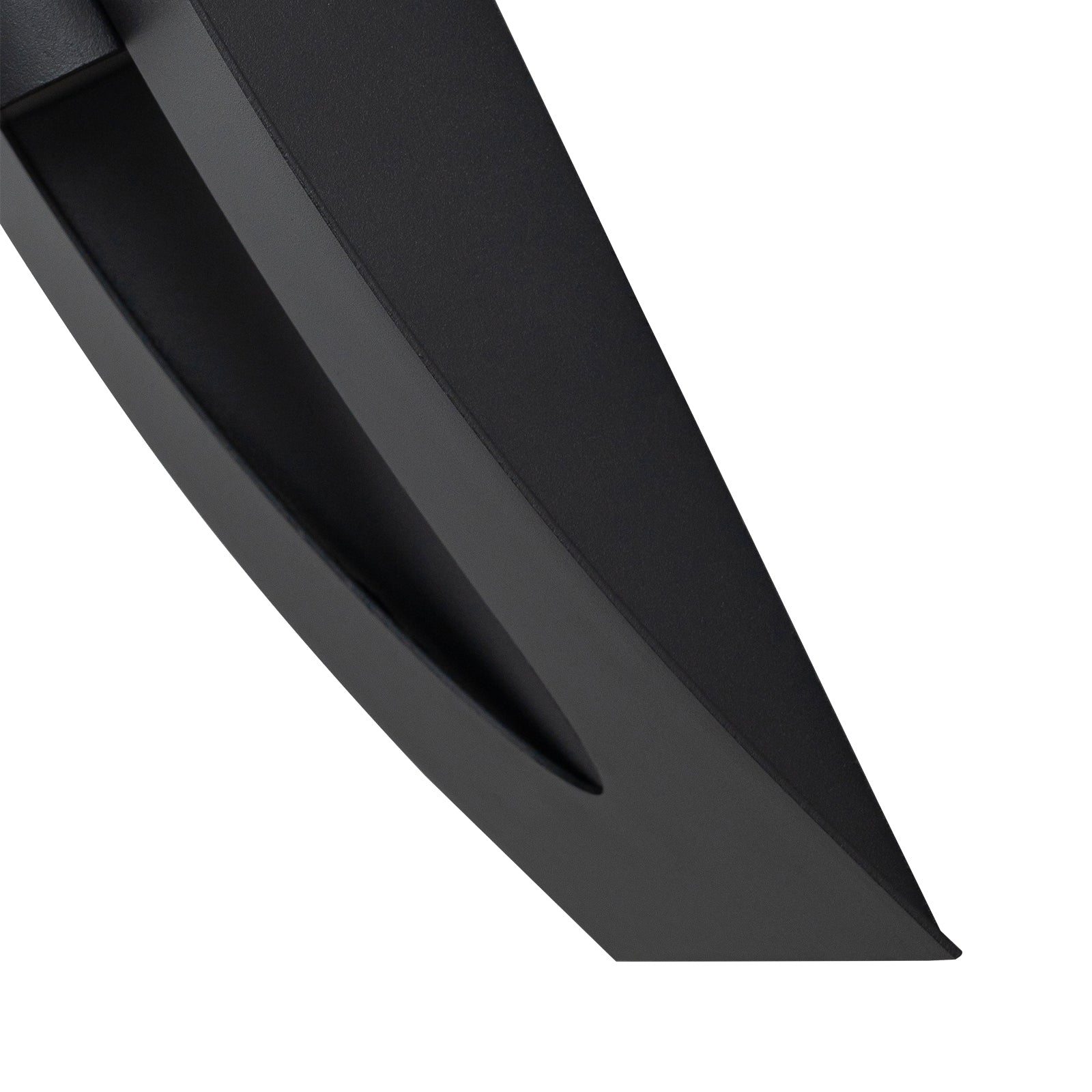 Glowlings 2-Light Modern 16"High Matte Black Cylinder Rectangle LED Outdoor Wall Sconce