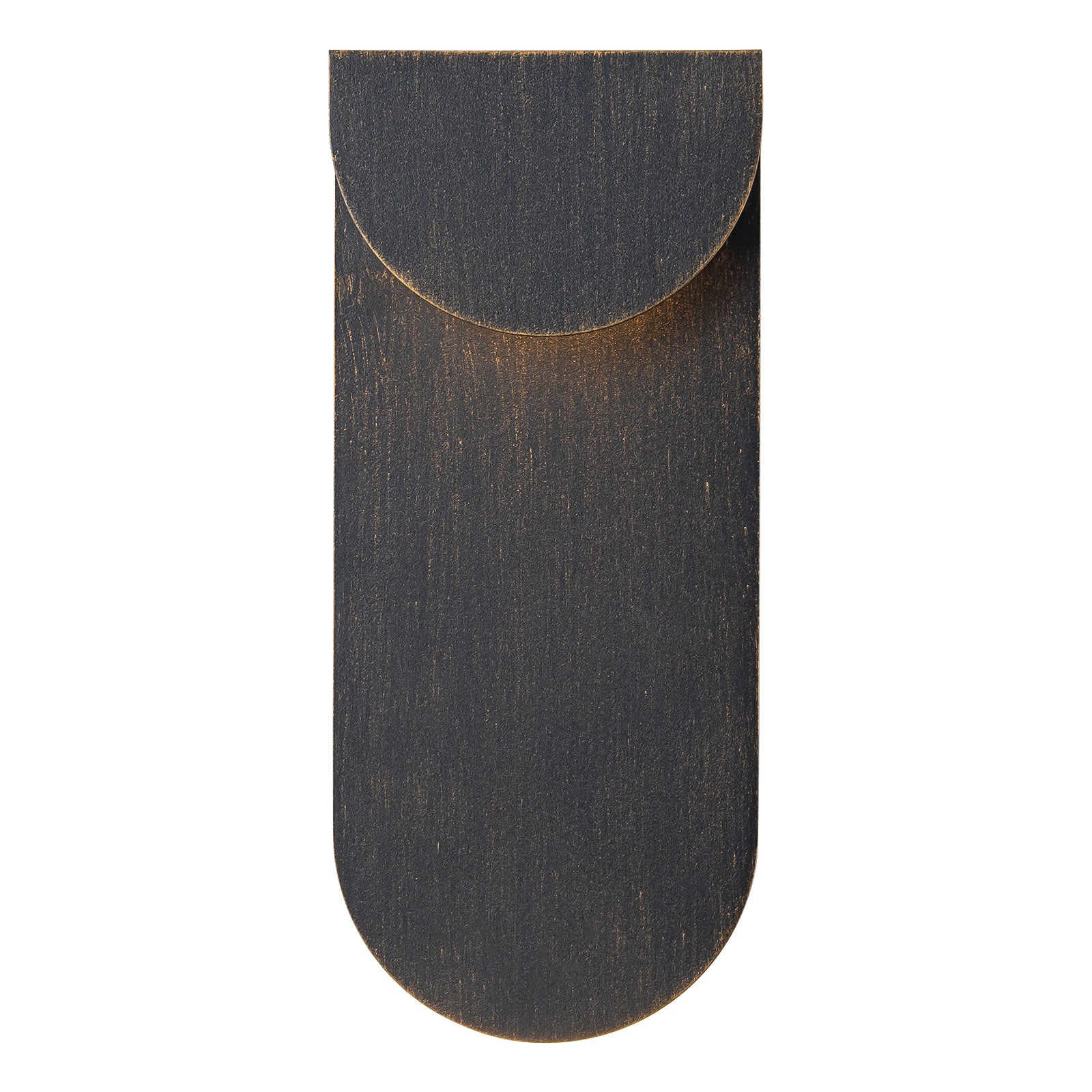 Glowlings 2-Light Modern 12"High Matte Black Integrated LED Outdoor Wall Sconce