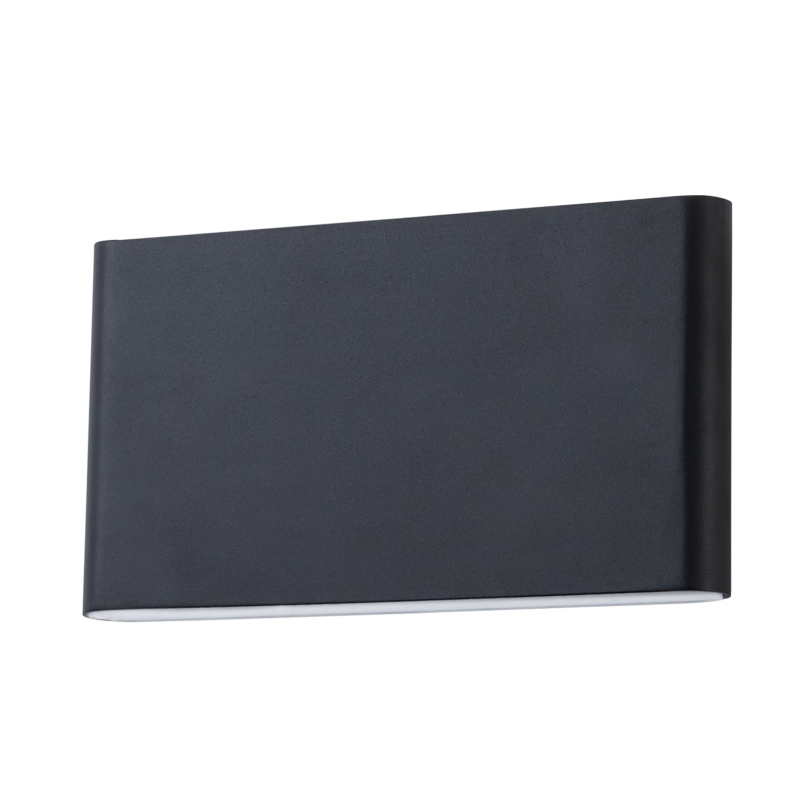 Glowlings 2-Light Modern 5"High Matte Black IP54 Rectangular LED Outdoor Wall Sconce