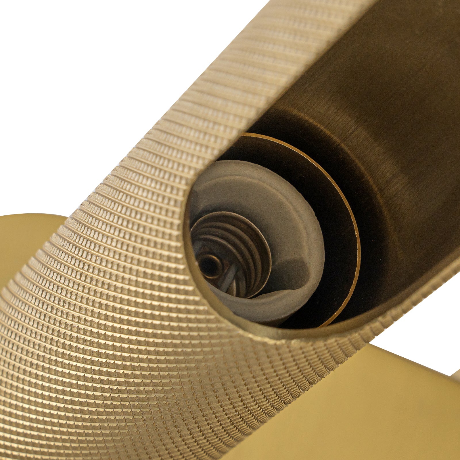 Glowlings 2-Light Modern 24"Wide Rotatable 360° Knurling Texture Antique Brass Picture Light