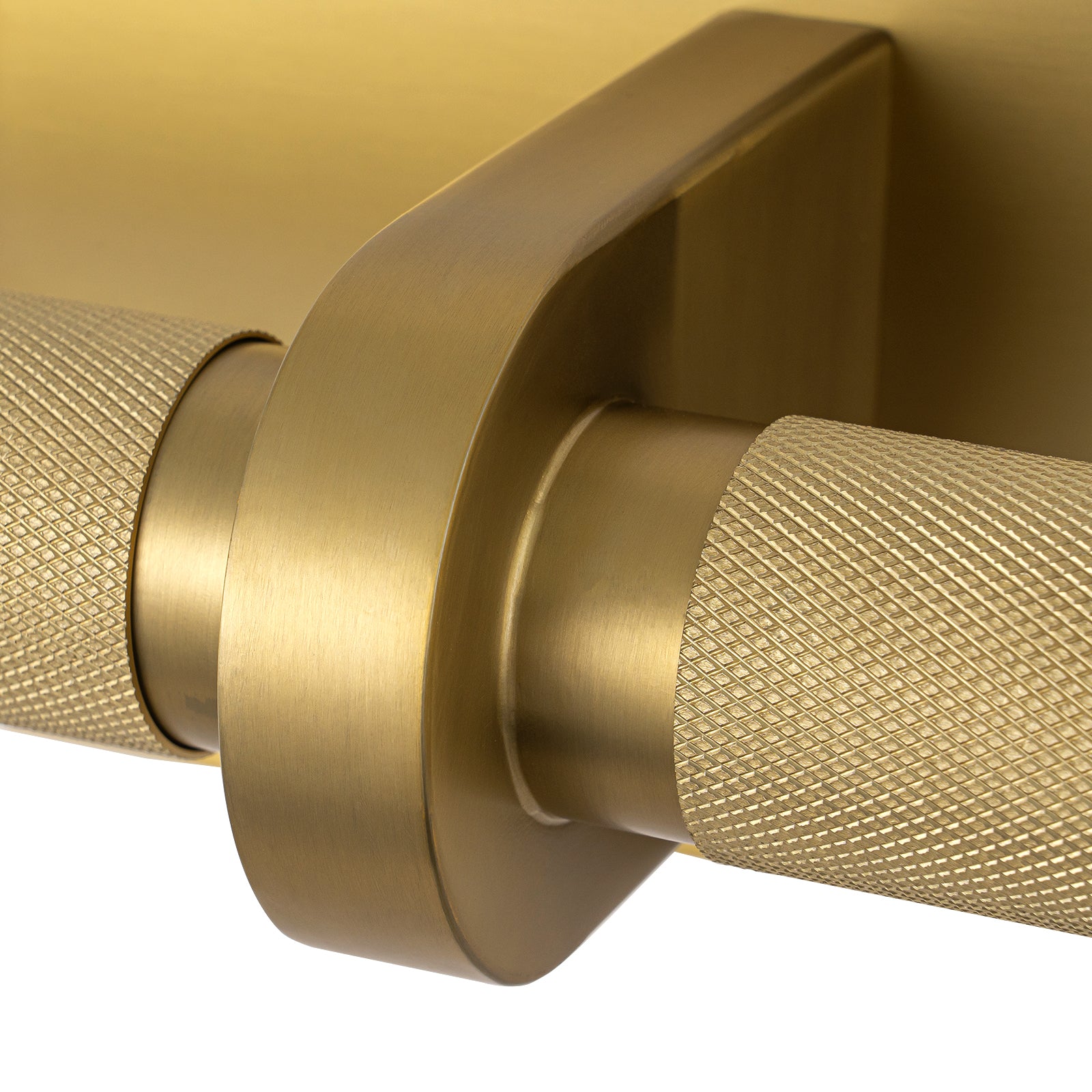 Glowlings 2-Light Modern 24"Wide Rotatable 360° Knurling Texture Antique Brass Picture Light