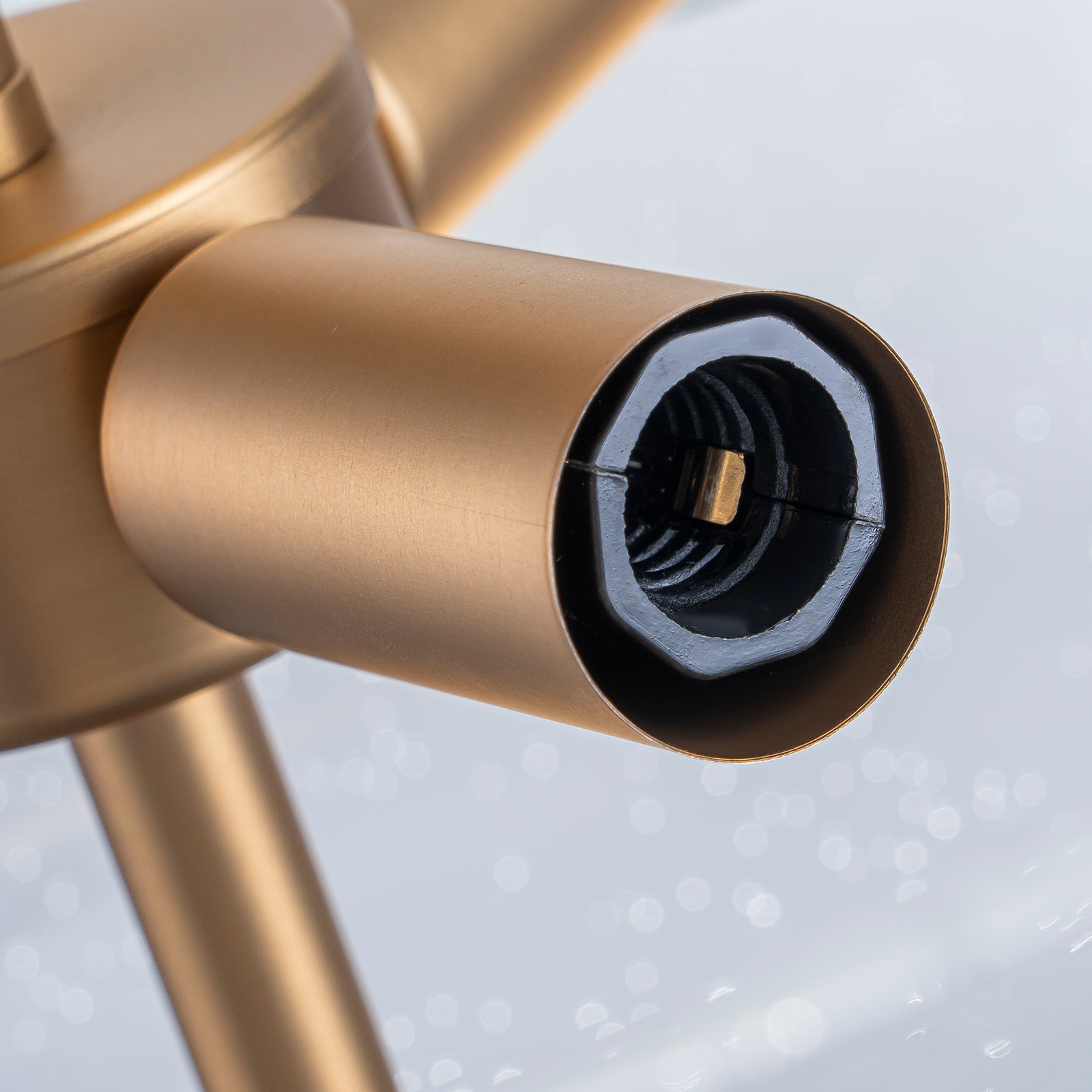 Glowlings 3-Light Modern 15"Wide Bowl Clear Seeded Glass Semi-Flush Mount Ceiling Light