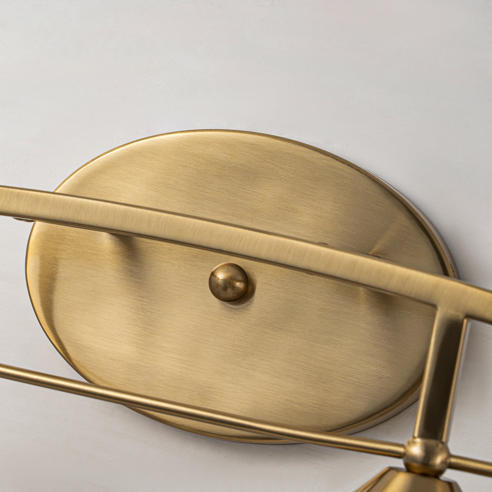 Glowlings 3/4-Light Modern Brass Curve Opal Glass Bathroom Vanity Light