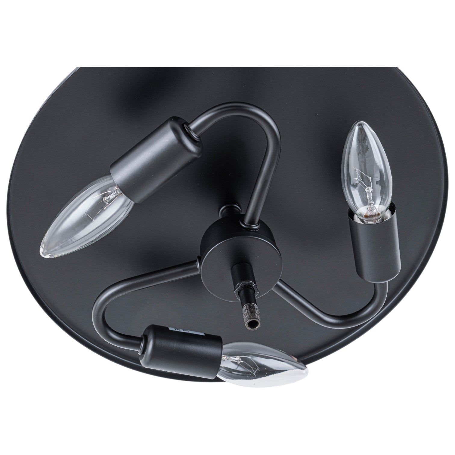 Glowlings 3-Light Modern 14"Wide Clear Ribbed Glass Brass Drum Semi-Flush Mount Ceiling Light