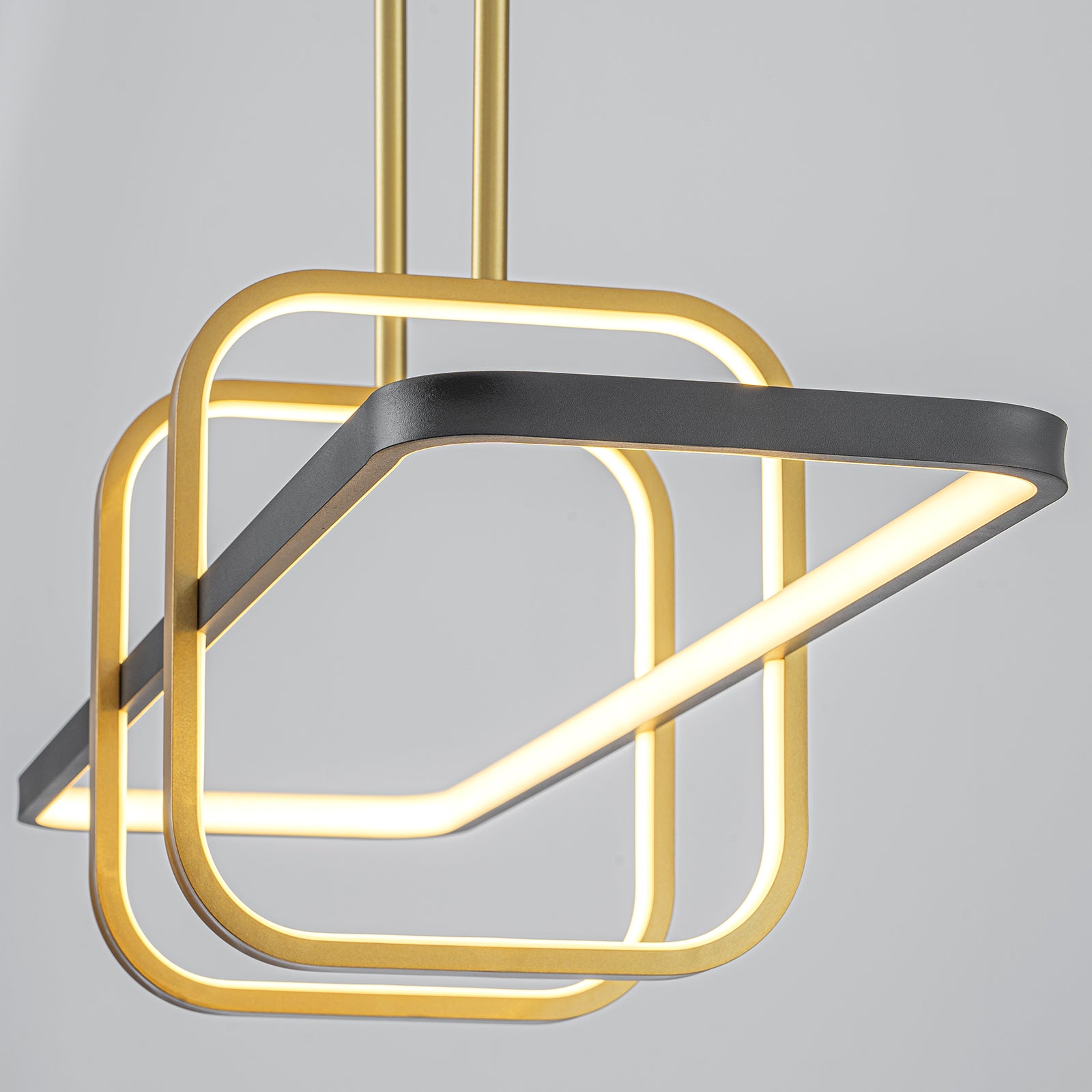Glowlings 3-flammige, moderne, 86,4 cm breite, lineare LED-Pendelleuchte, Inselleuchte
