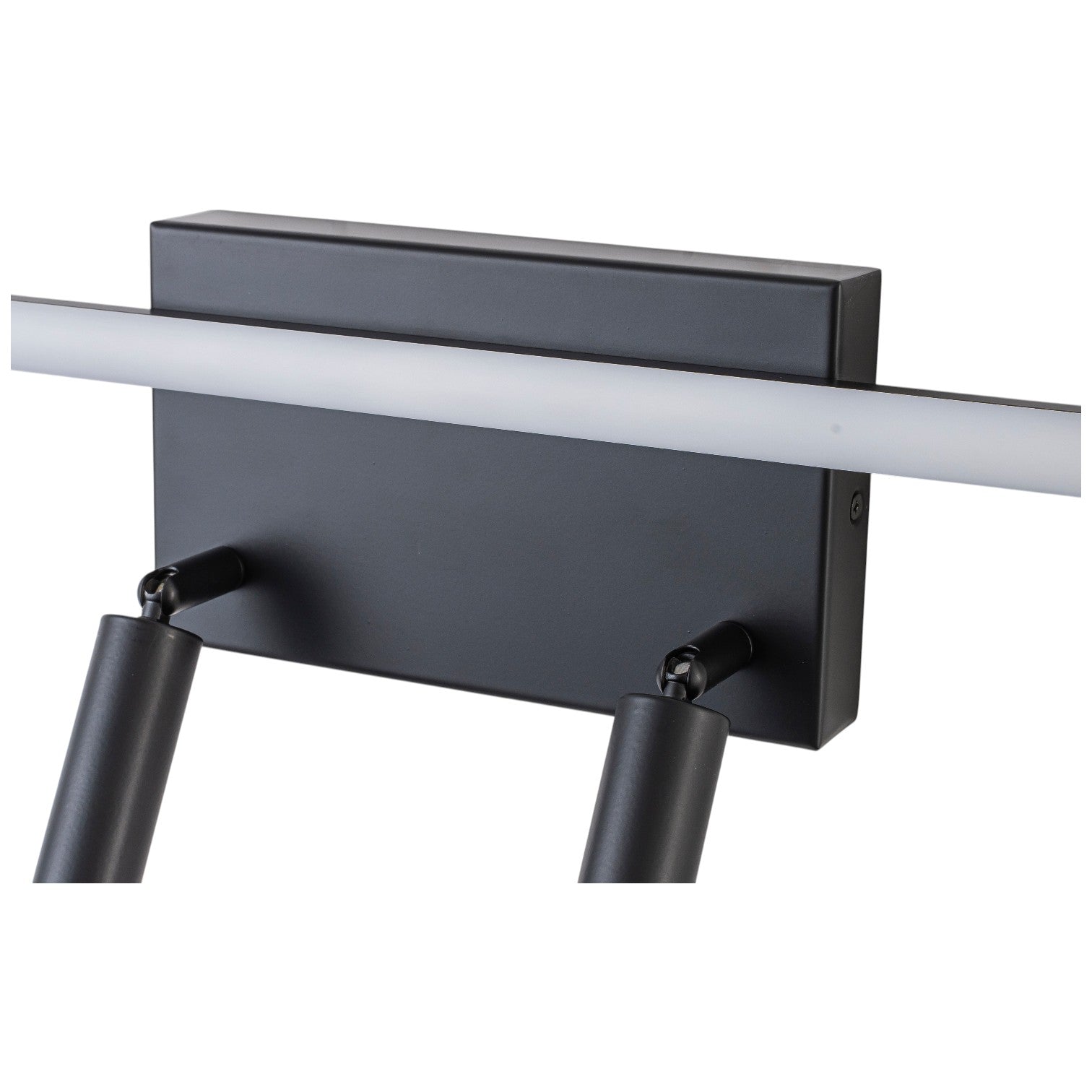 Glowlings 3-Light Modern Matte Black Linear LED Picture Light Dimmable Vanity Light with Spotlights Rotation