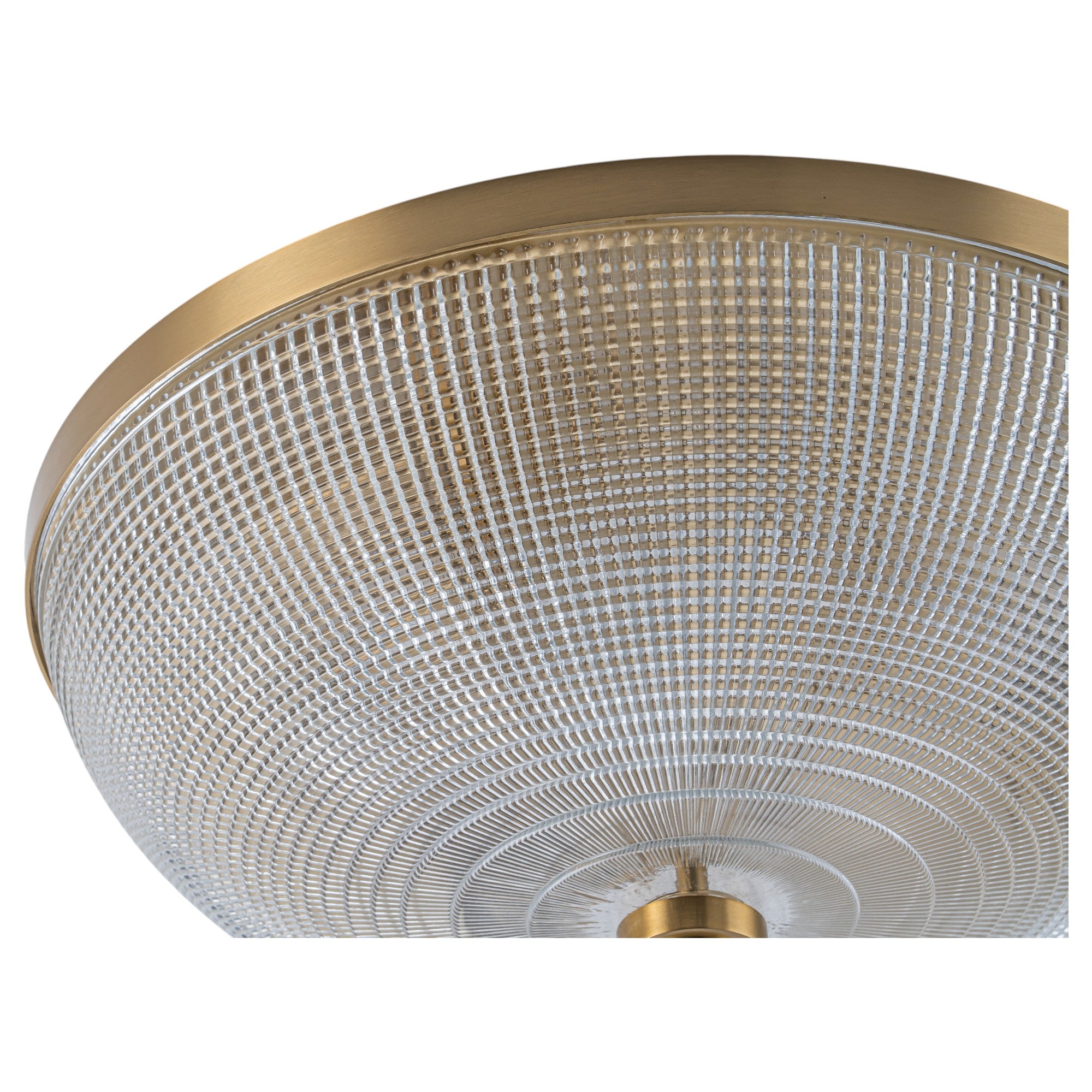 Glowlings 3-Light Modern 16"Wide Prismatic Clear Glass Round Flush Mount Ceiling Light