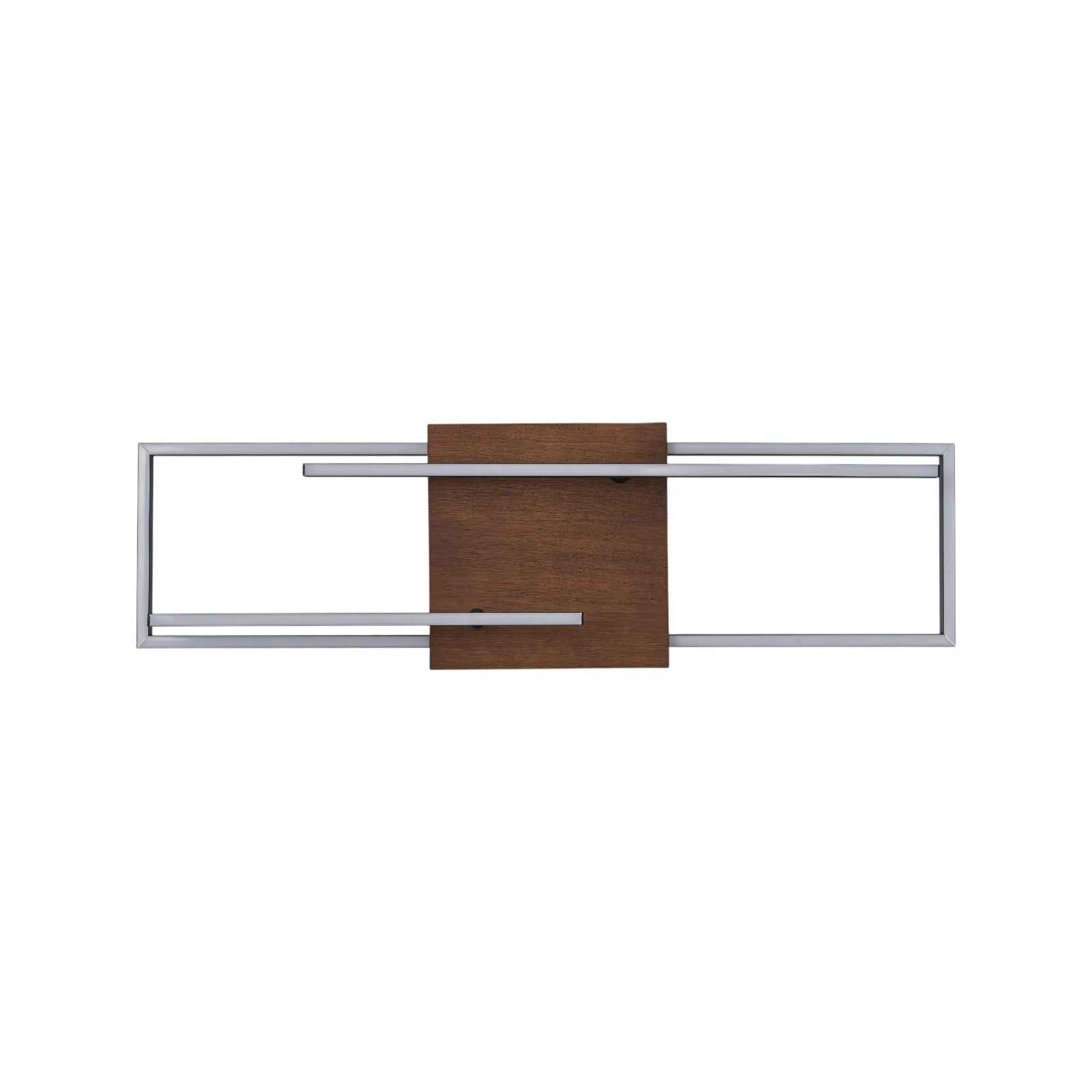 Glowlings 3-Light Modern Rotatable LED Linear Wood Flush Mount Ceiling Light