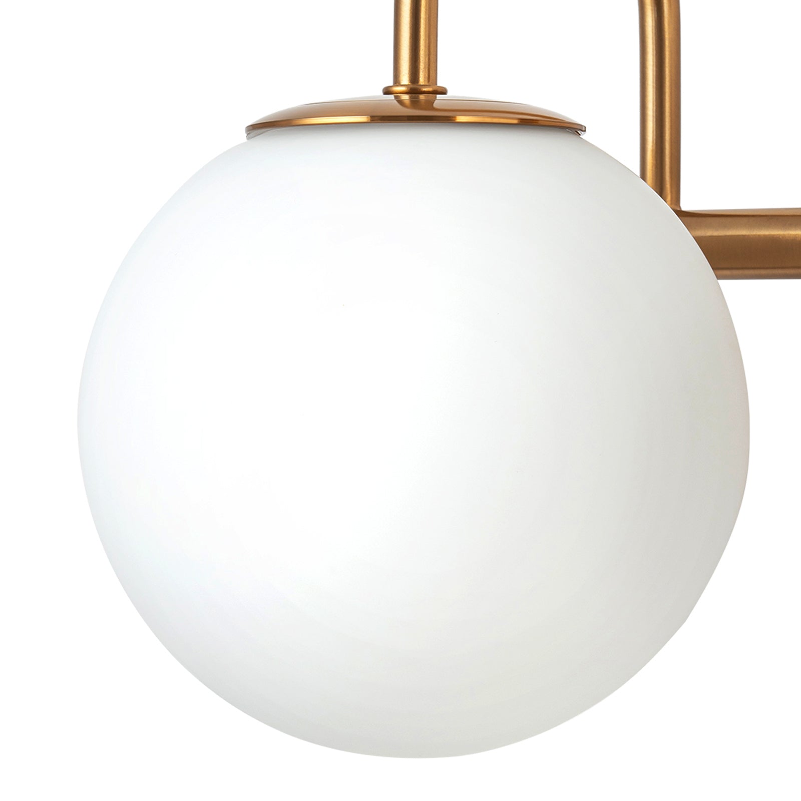 Glowlings 3/4-Light Vintage Antique Copper Opal Glass Bathroom Vanity Light Over Mirror