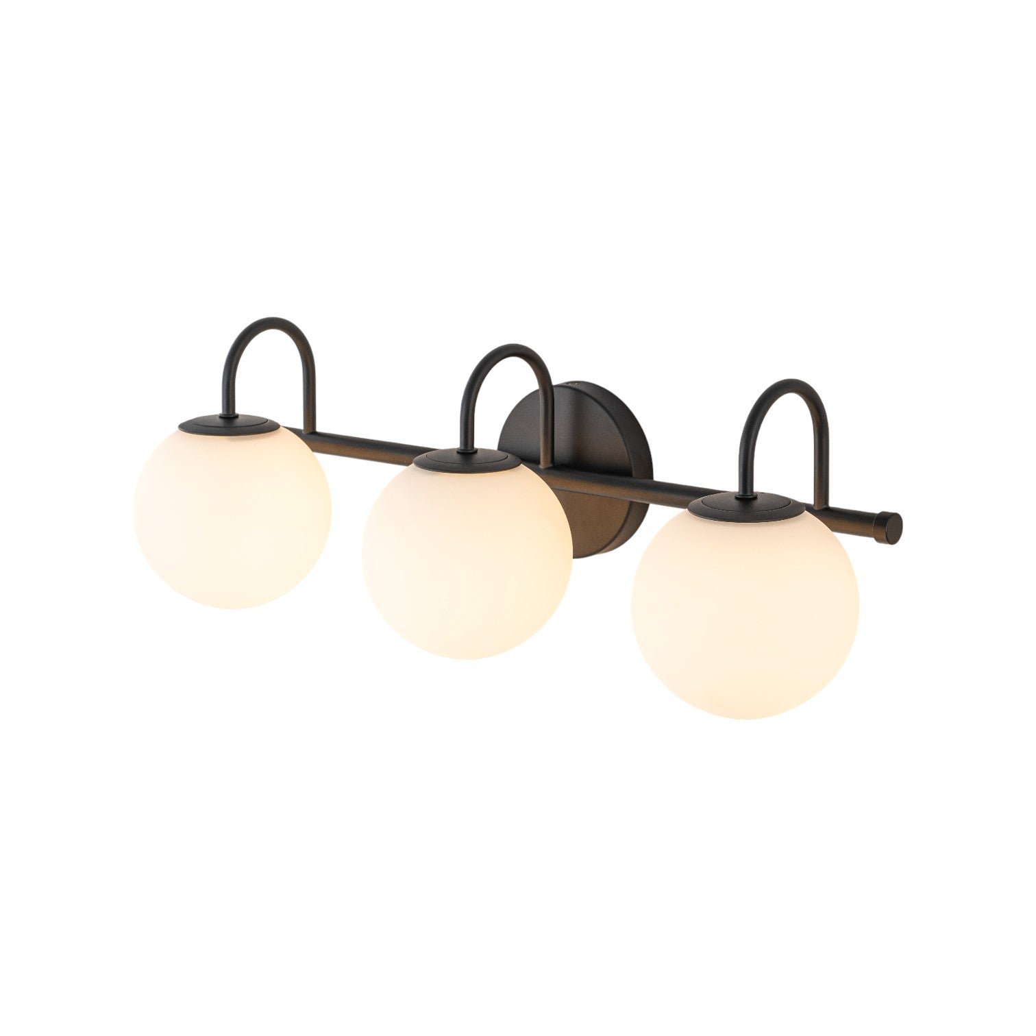 Glowlings 3/4-Licht Vintage Antik Kupfer Opalglas Badezimmer Eitelkeit Licht über Spiegel