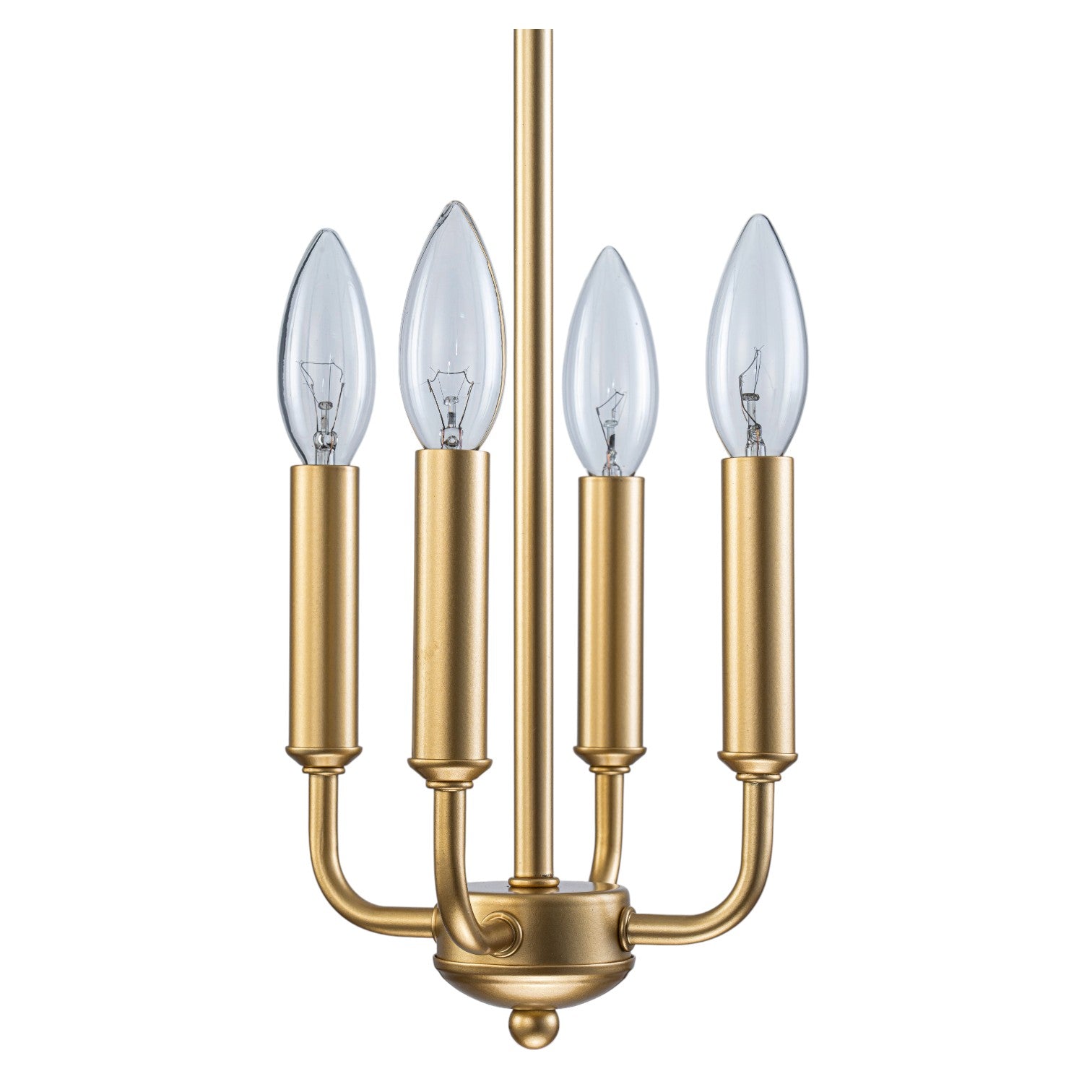 Glowlings 4-Light Farmhouse Black&Gold Lantern Chandelier Island Light